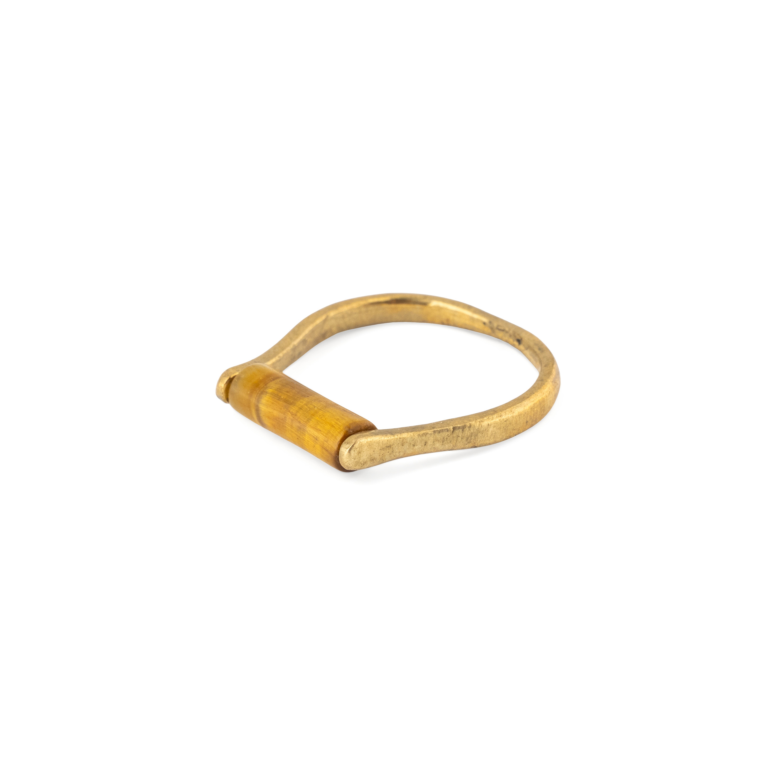 Brass ring and tiger eye