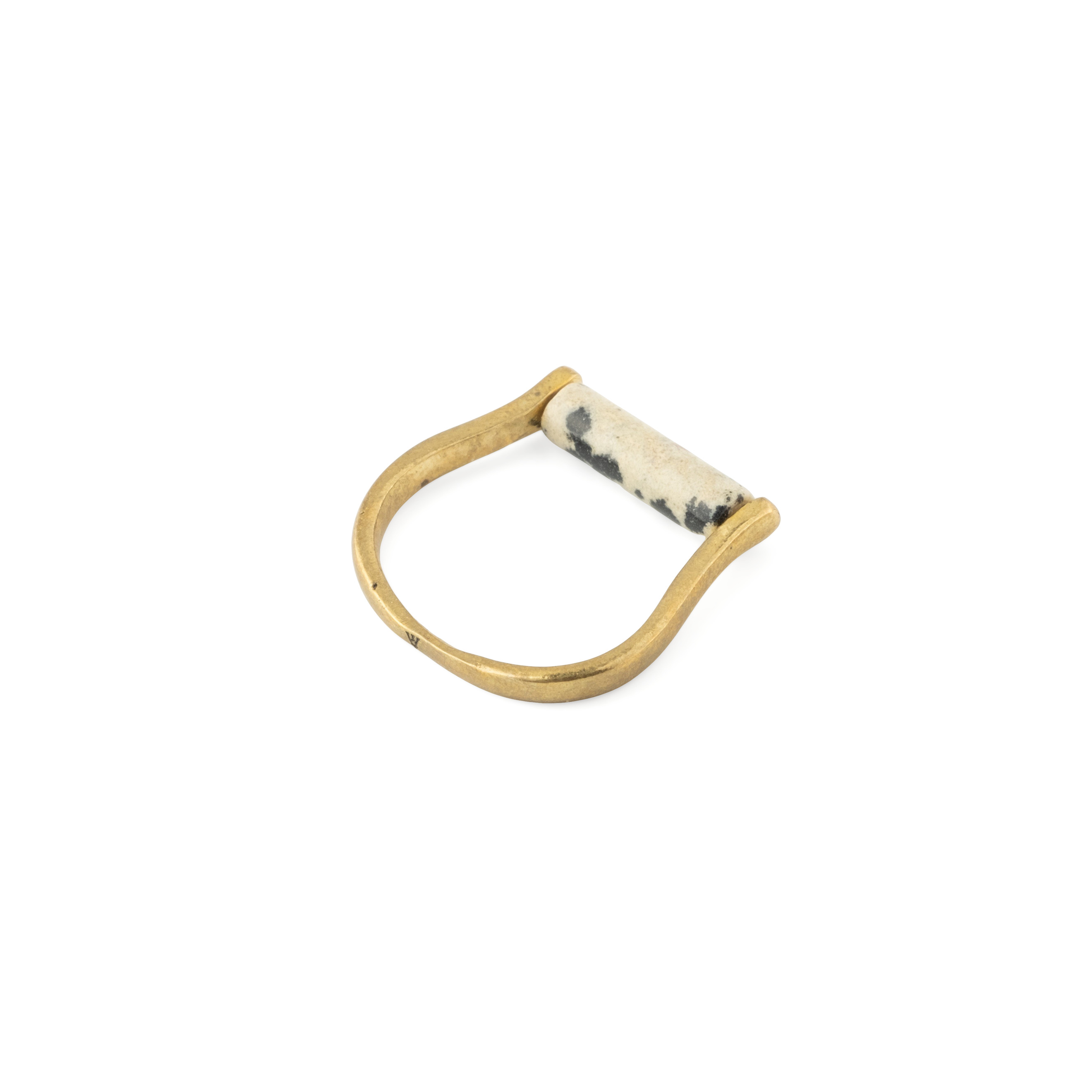 Brass and jasper ring