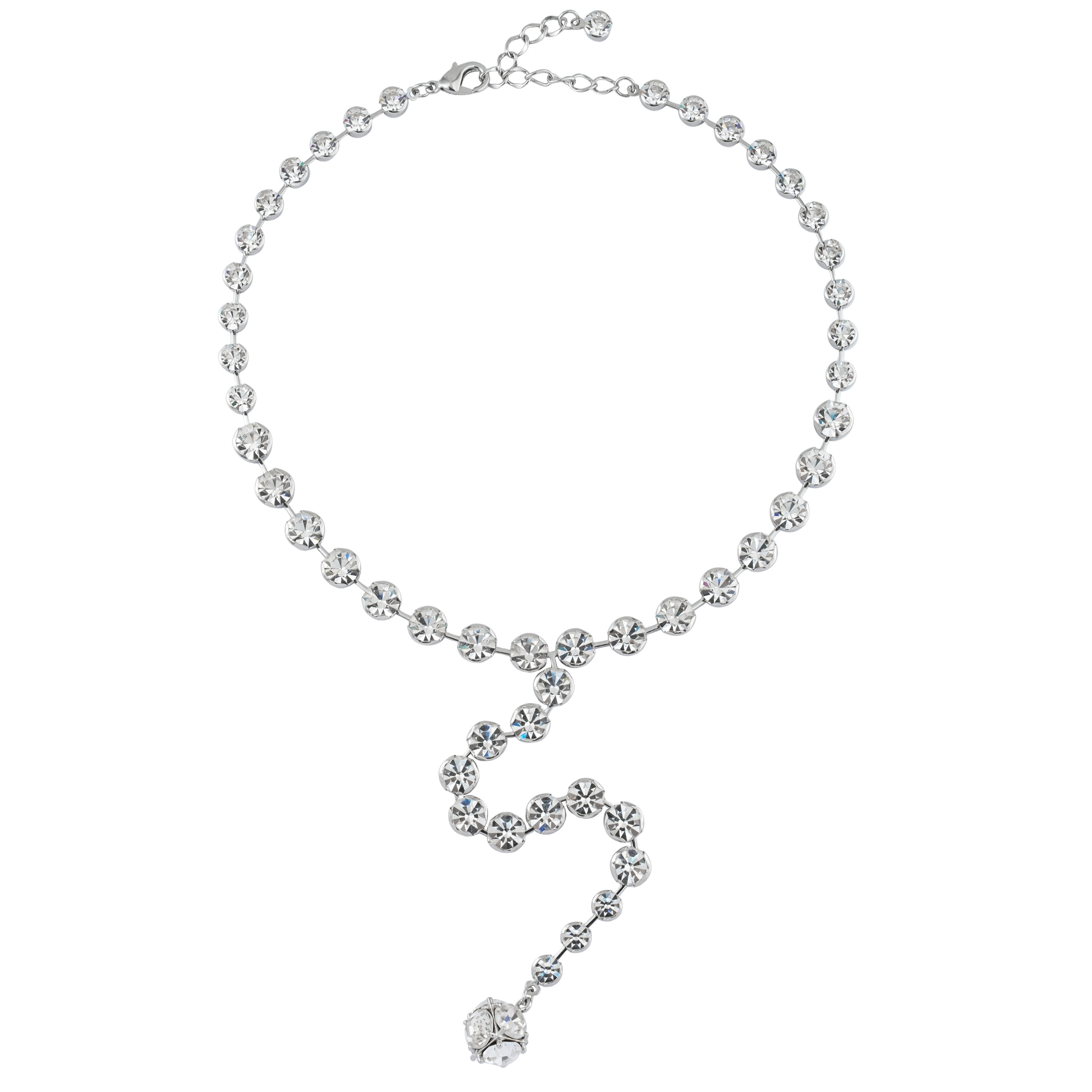 Necklace "Tie" with a circle pendant