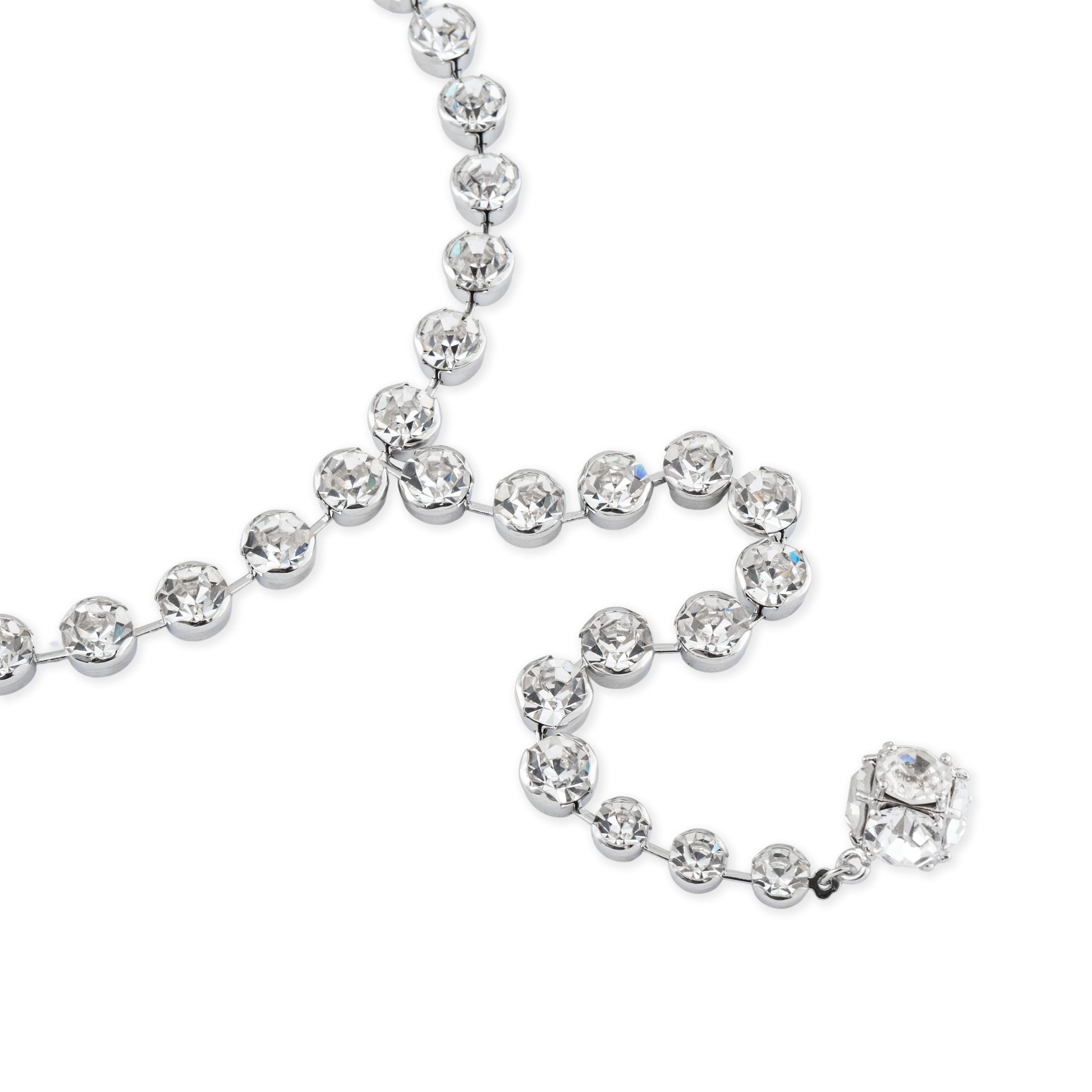 Necklace "Tie" with a circle pendant