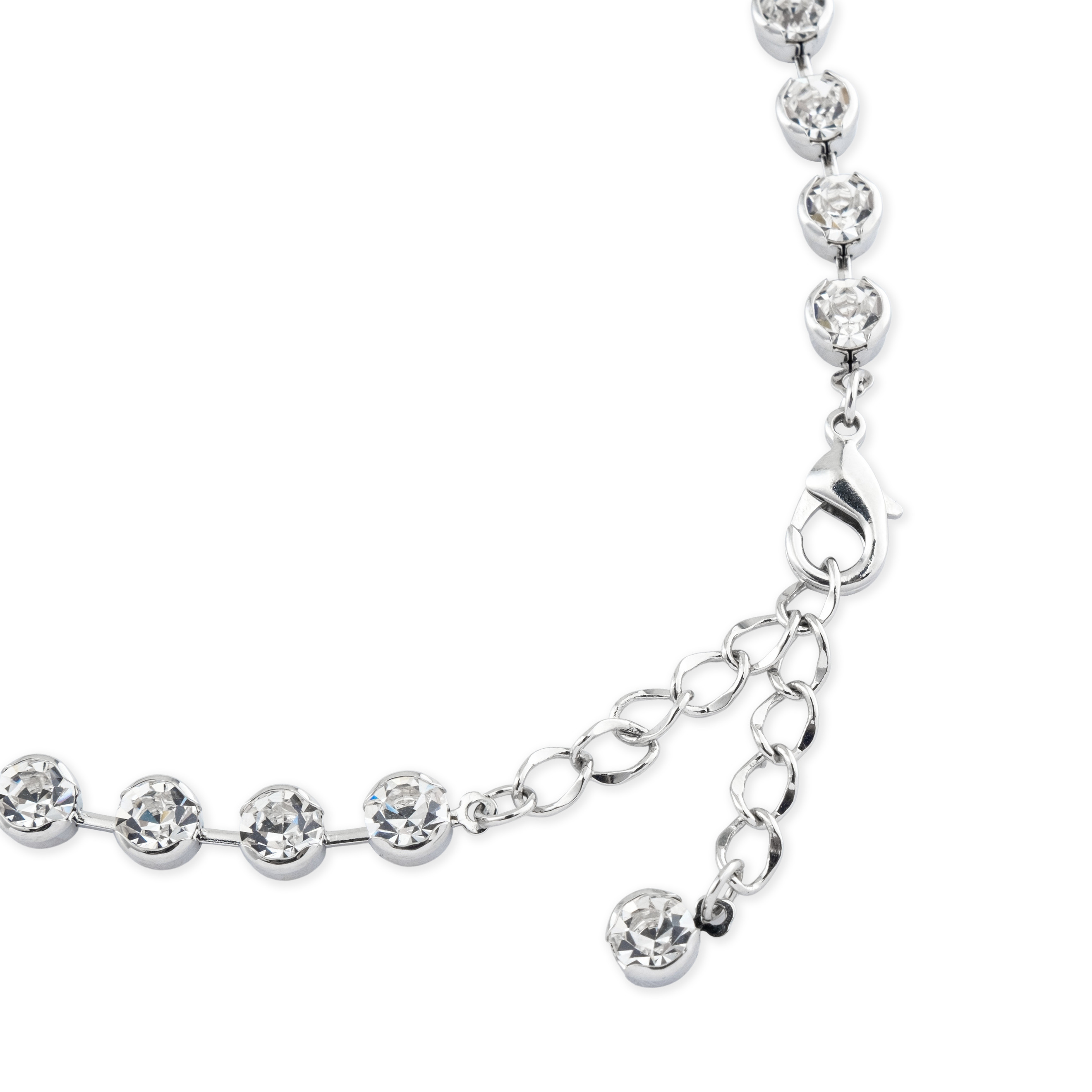 Necklace "Tie" with a circle pendant