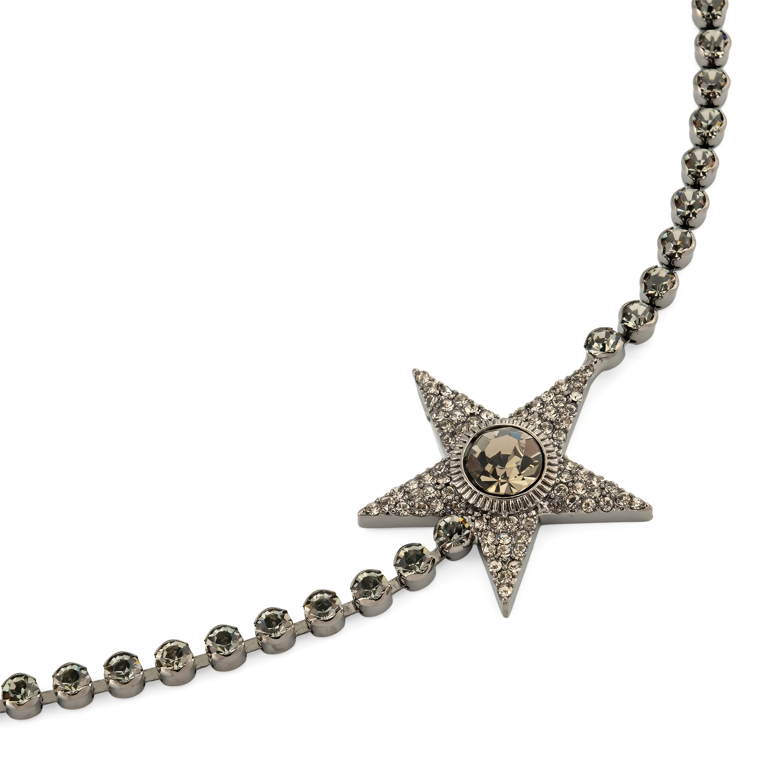 Black necklace with stars