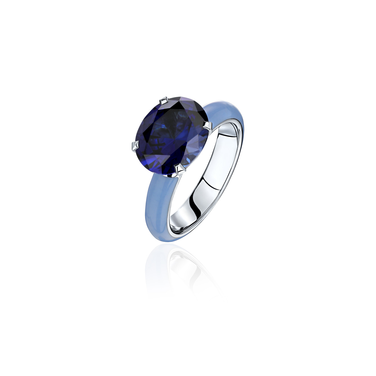 alexeyzubov кольцо с изумрудом AlexeyZubov Кольцо с сапфиром с голубой высокотехнологичной керамикой