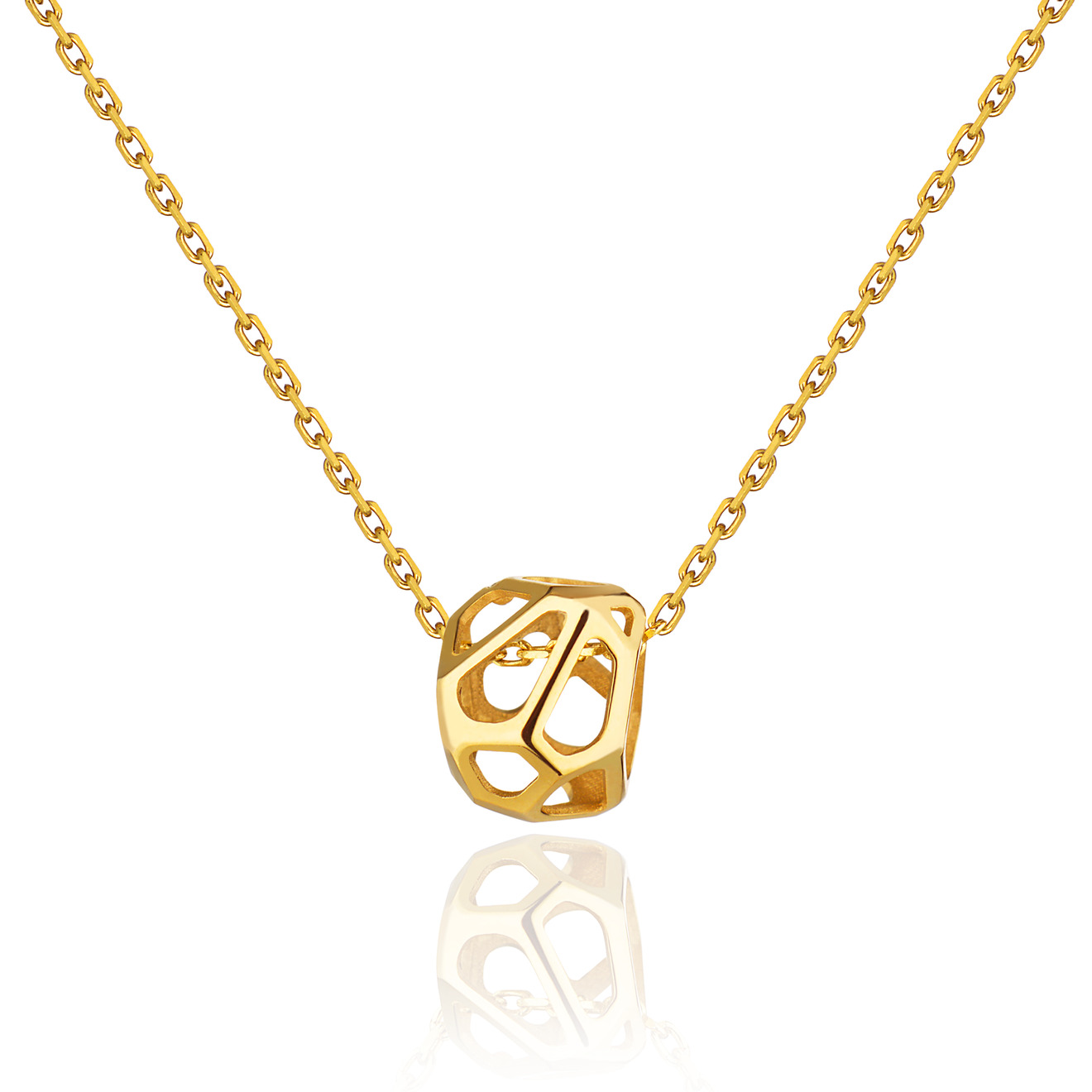 Медальоны Vertigo Jewellery Lab Подвеска маленькая “CELL MONO” gold, серебро, позолота 24K