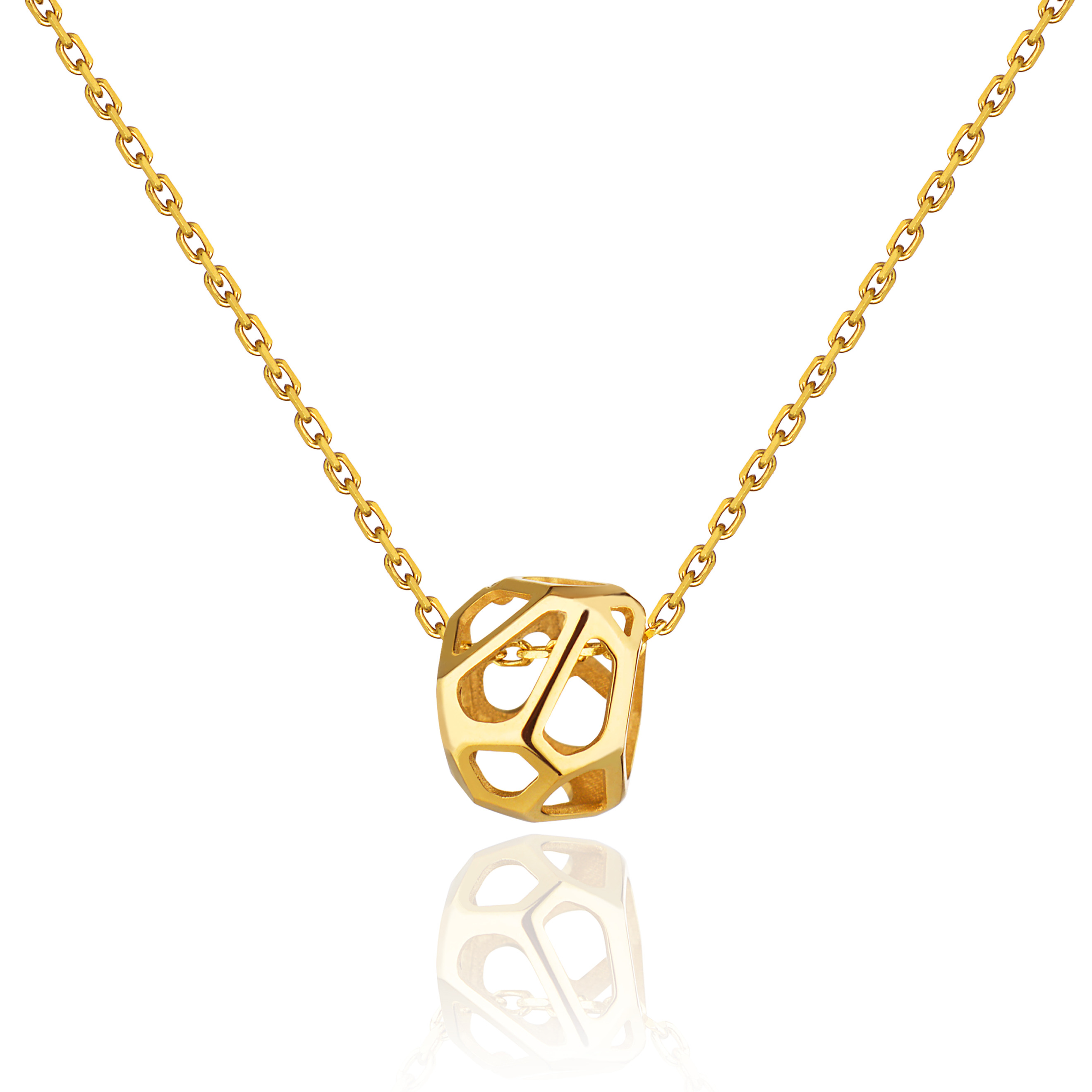Медальоны Vertigo Jewellery Lab Подвеска маленькая “CELL MONO” gold, серебро, позолота 24K