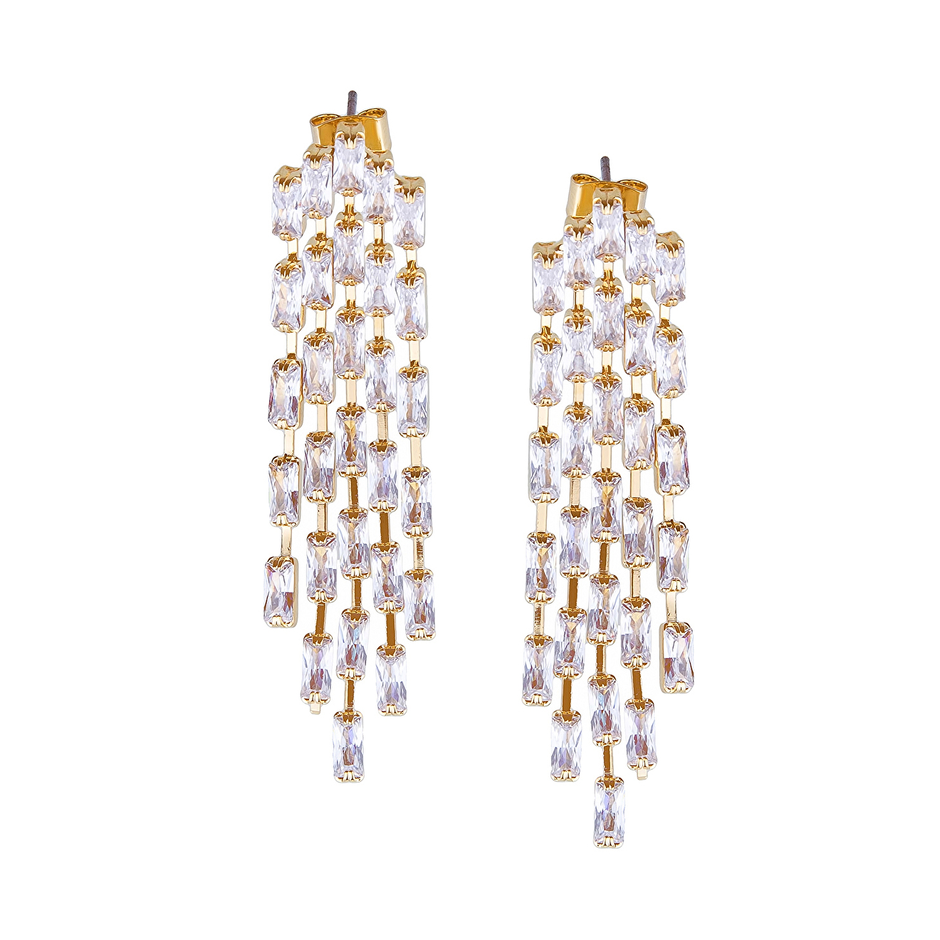 earrings with crystals