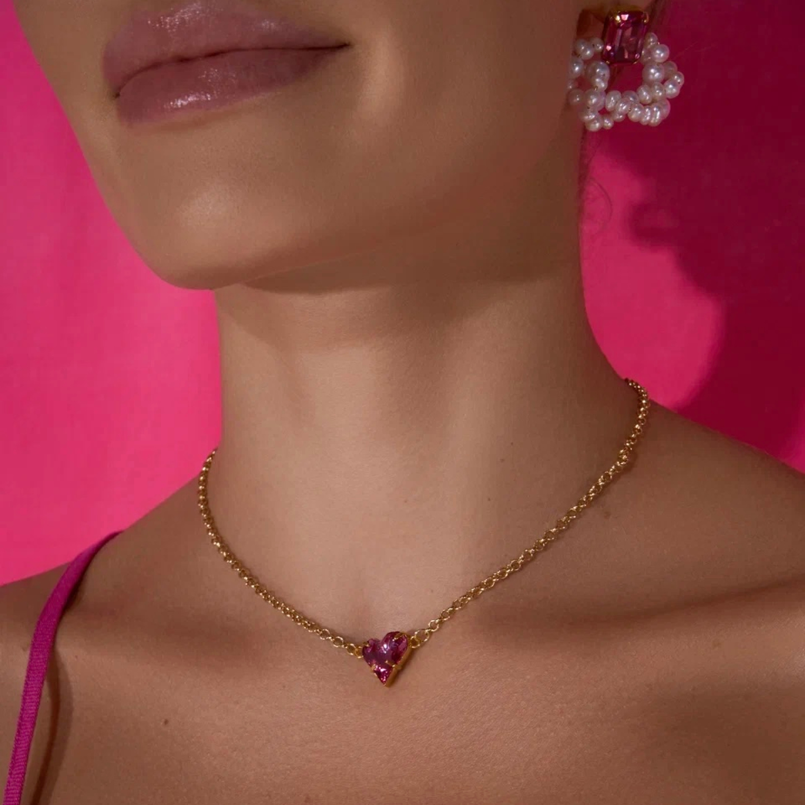 Колье Sweetheart. Pink