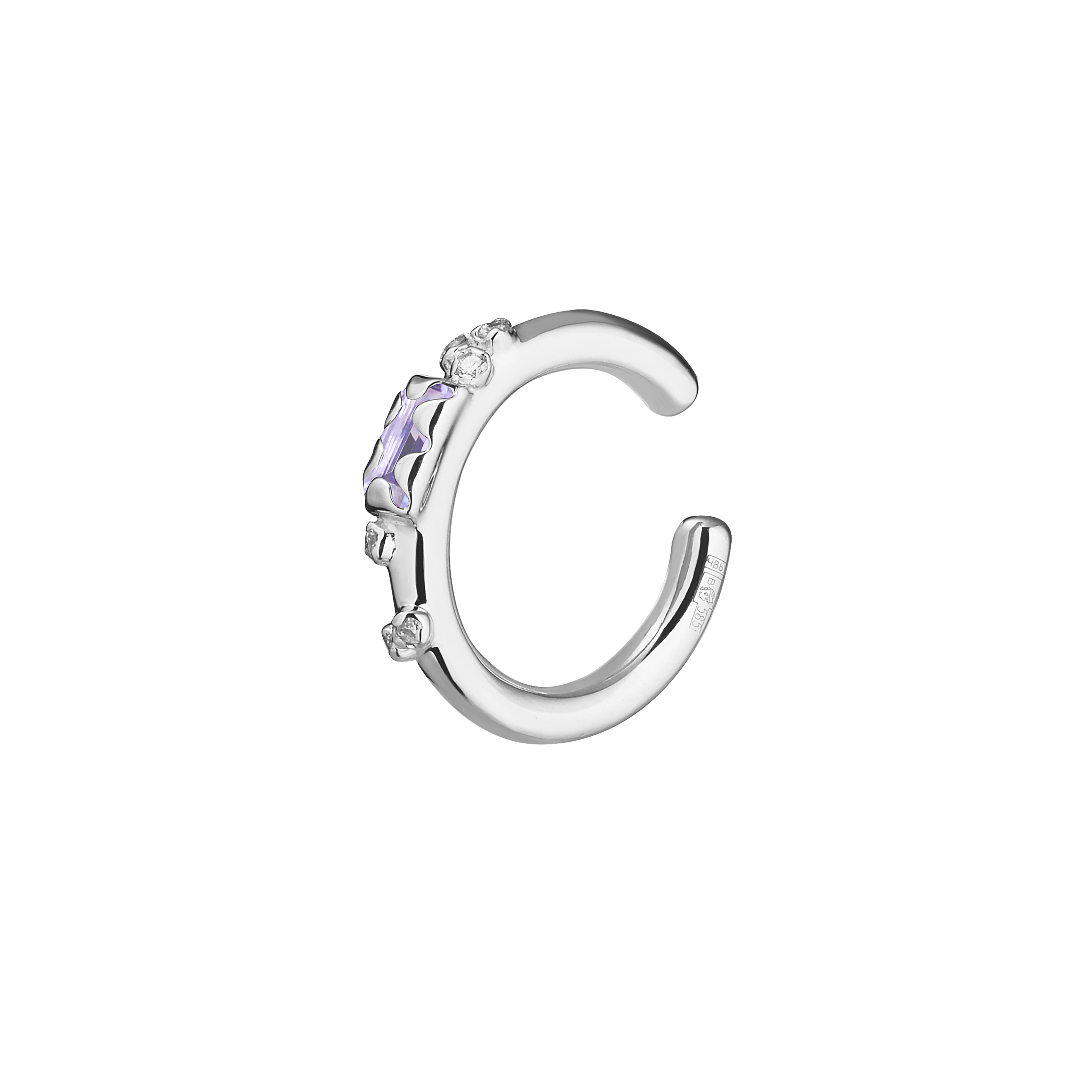 Cuff with tanzanite and diamonds