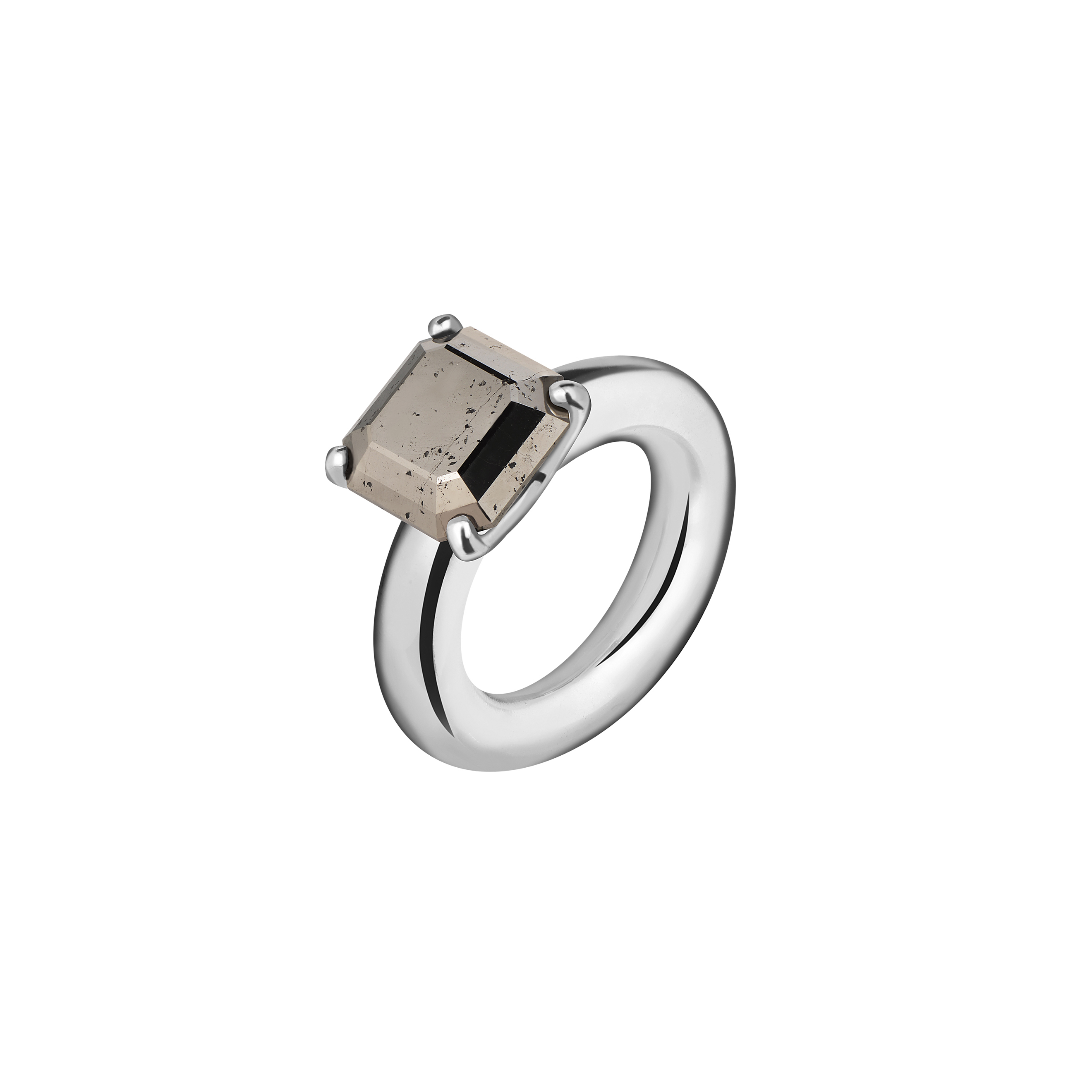 Кольцо из серебра Cartoon Ring с пиритом