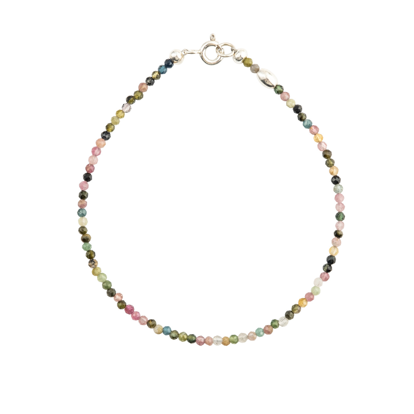 Agnes Waterhouse Браслет из разноцветного турмалина и серебра