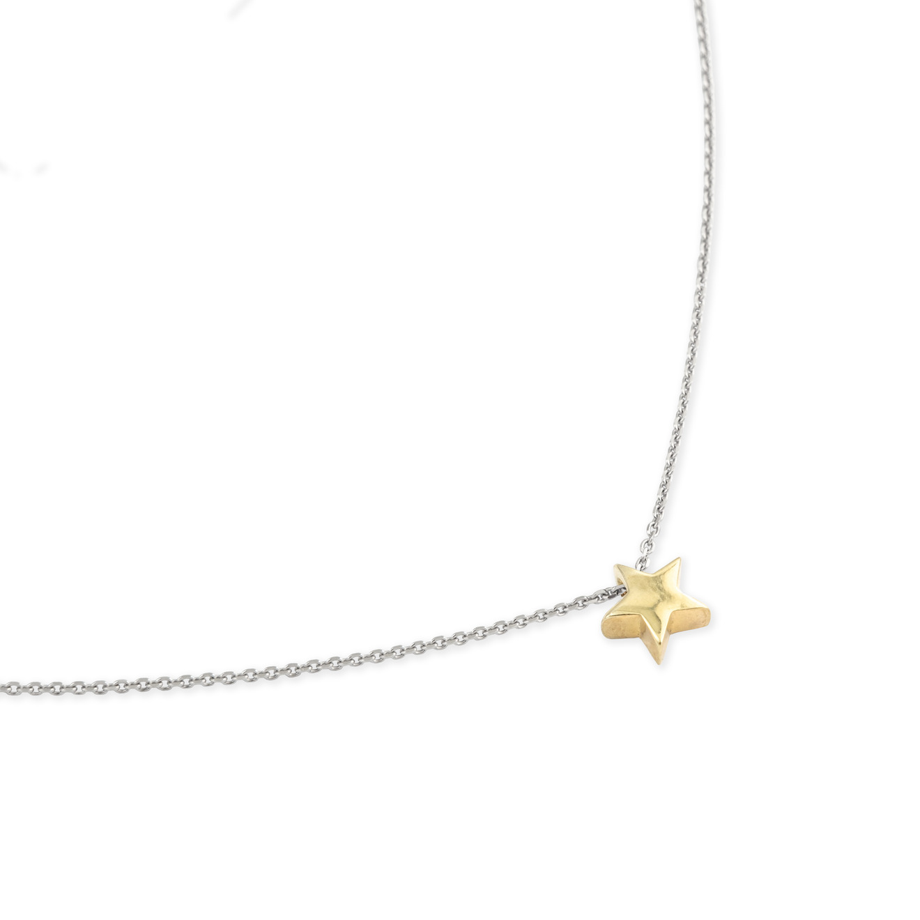 УРА jewelry Колье из серебра с подвеской-звездой