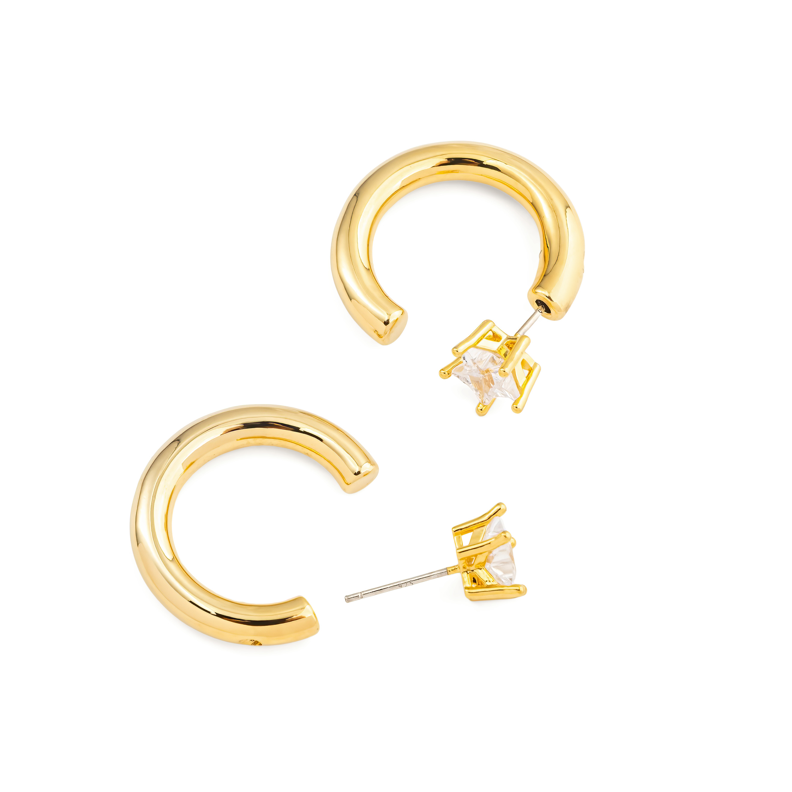 stud earrings with a star