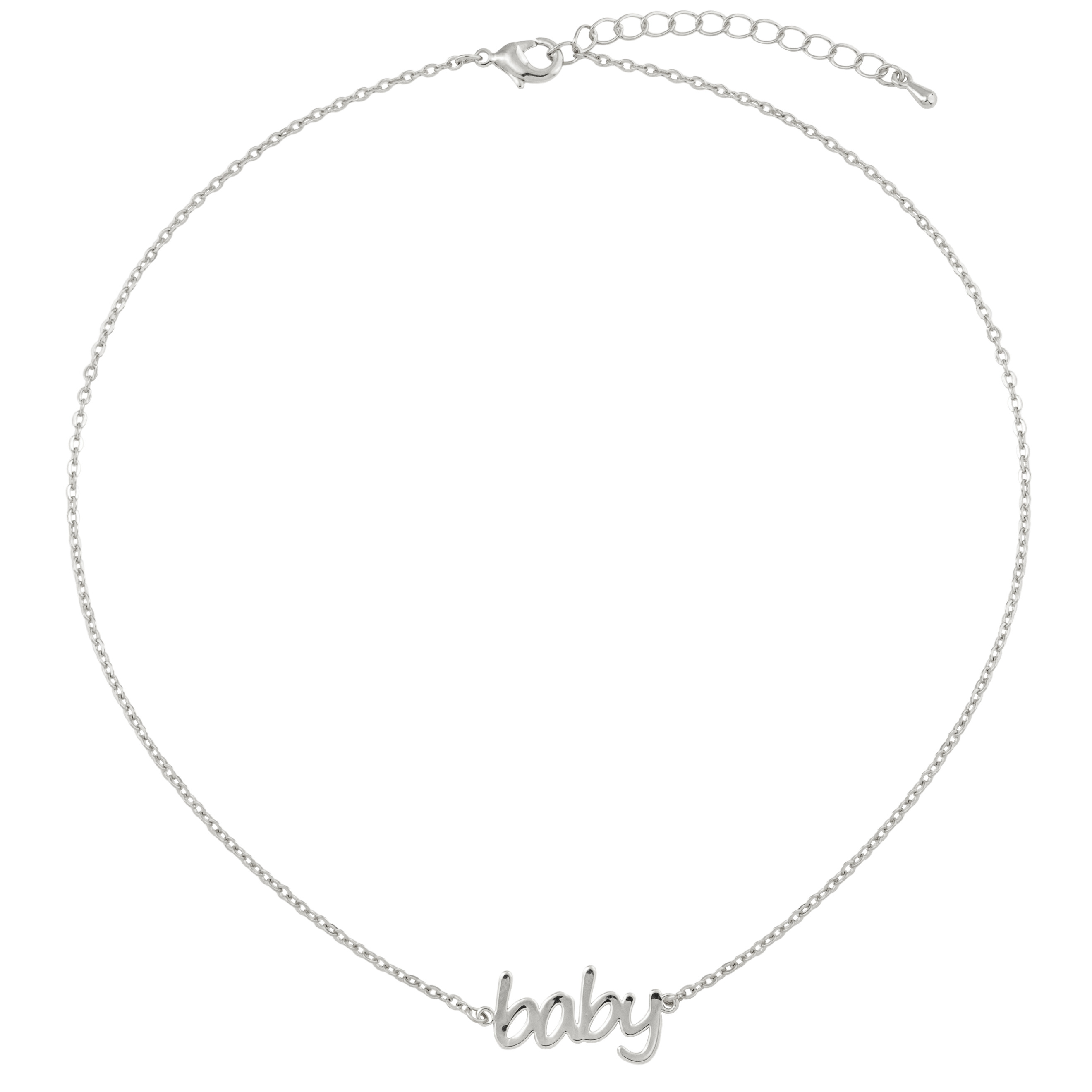Серебристая подвеска Baby