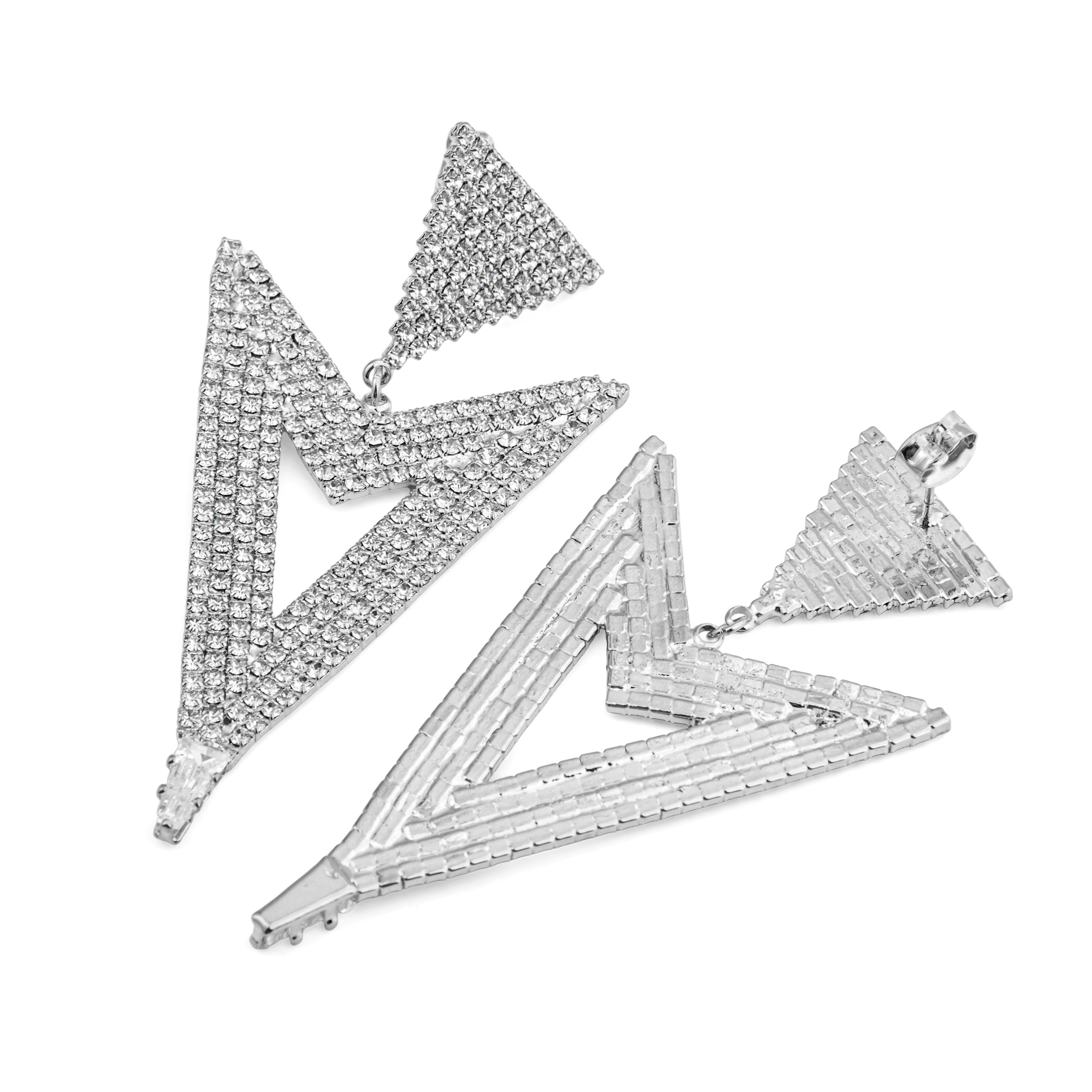 arrow earrings with crystals