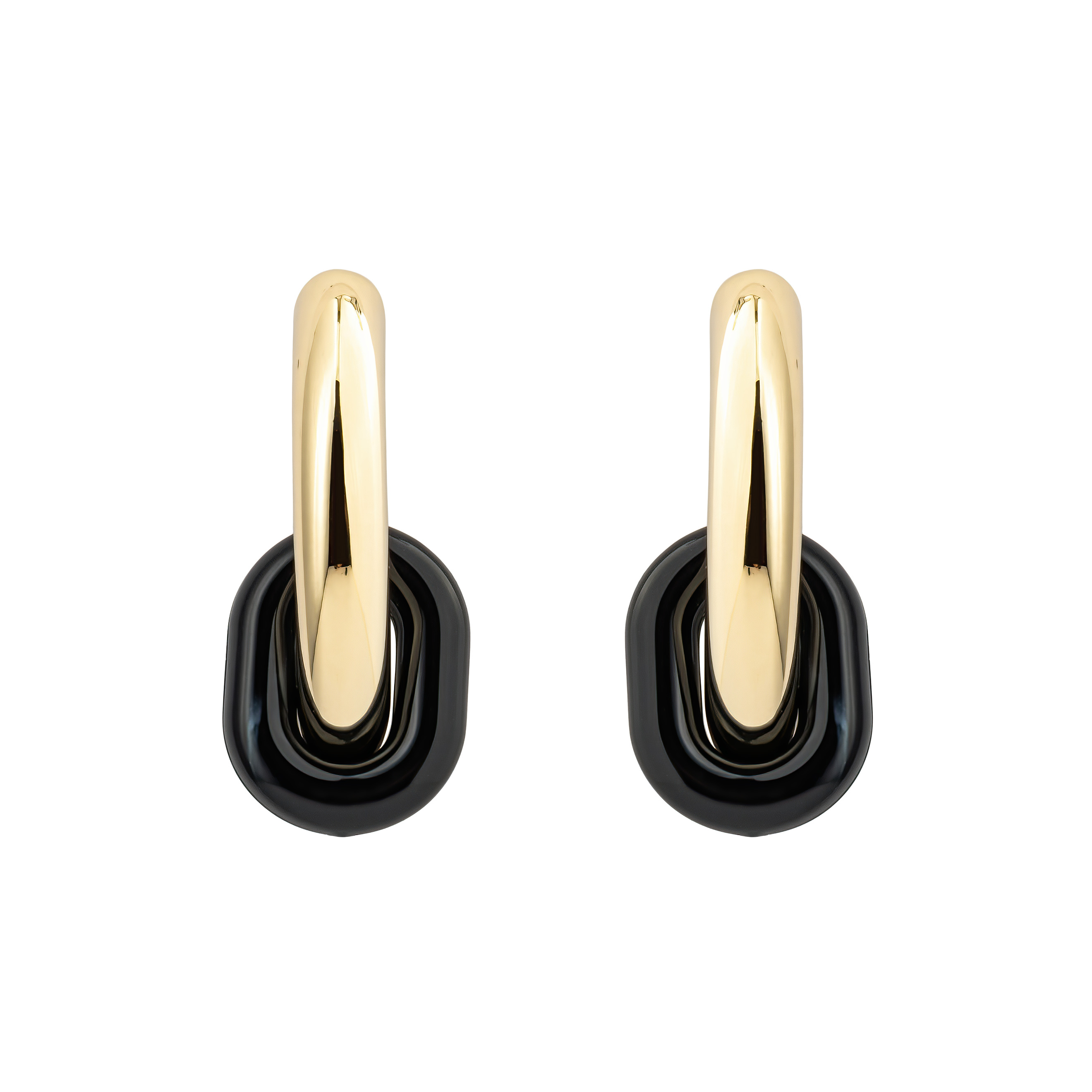 earrings with blue pendants