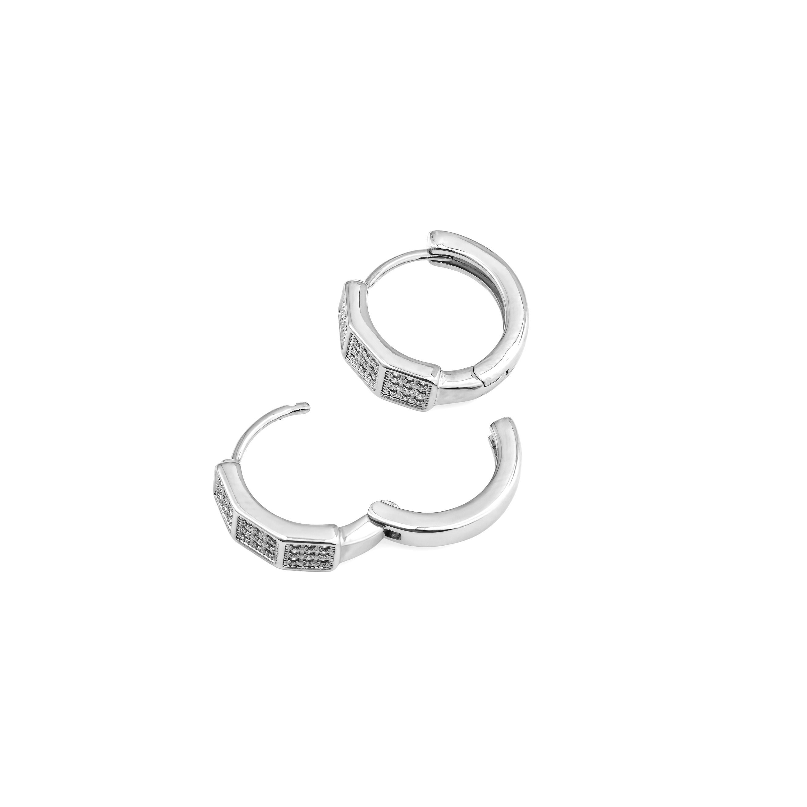Faceted Crystal Ring Earrings