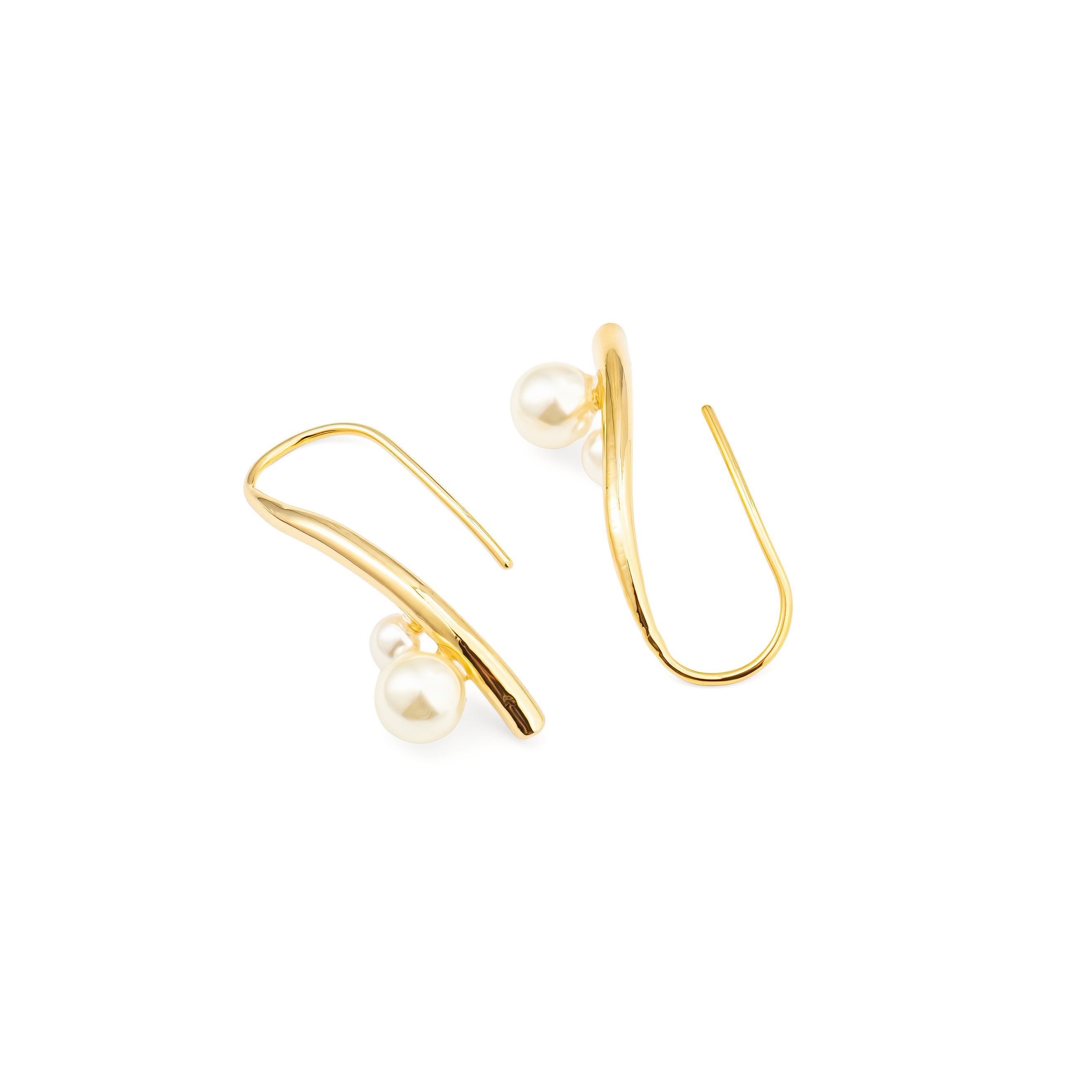 earrings with pearl beads