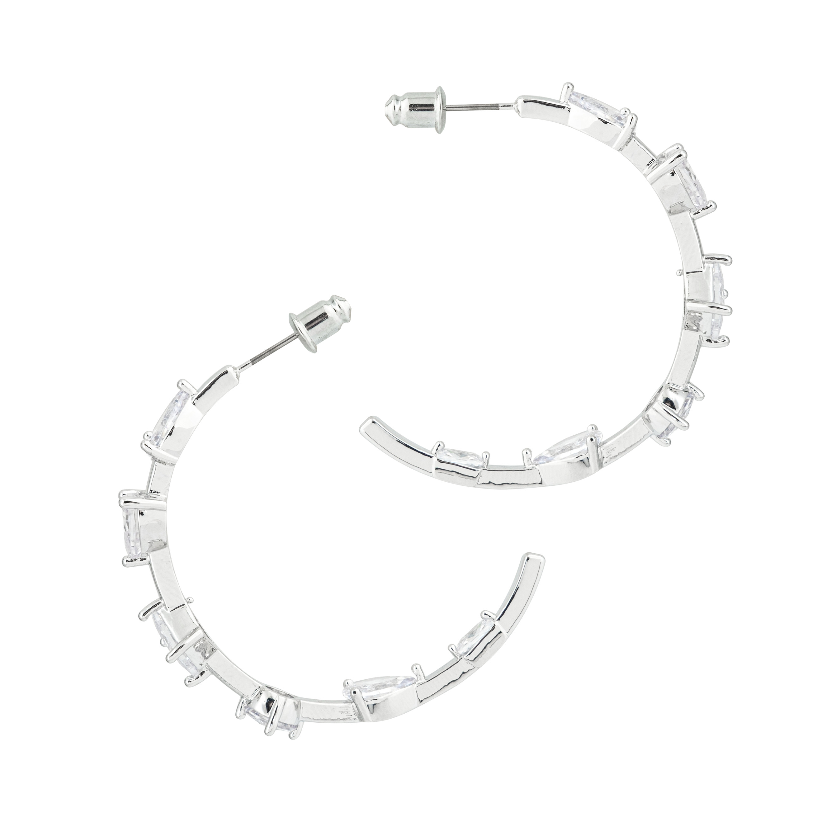 earrings with heart-shaped crystals and stars