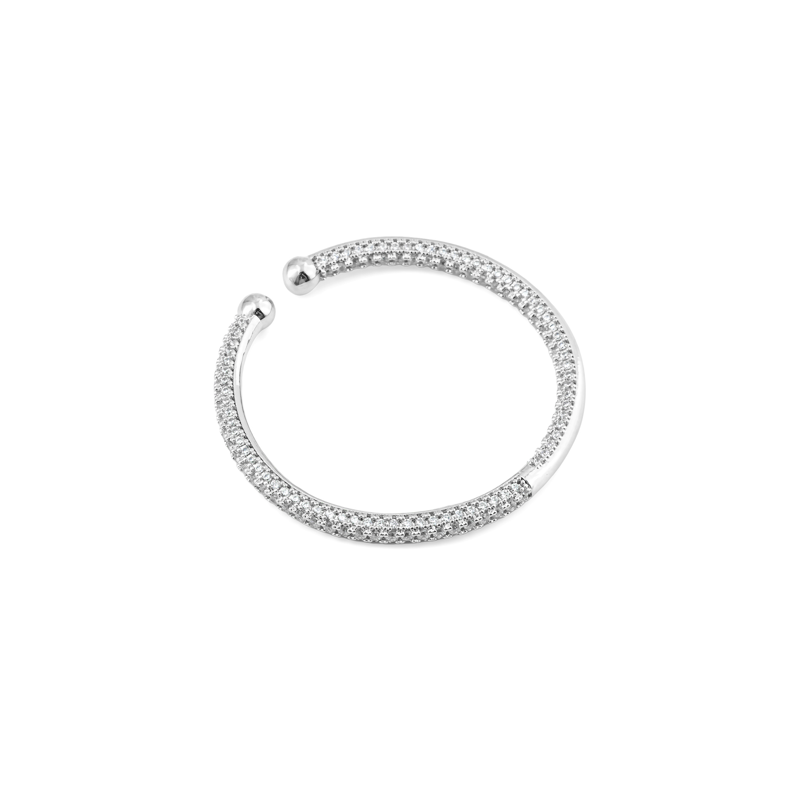 Large cuff with crystals