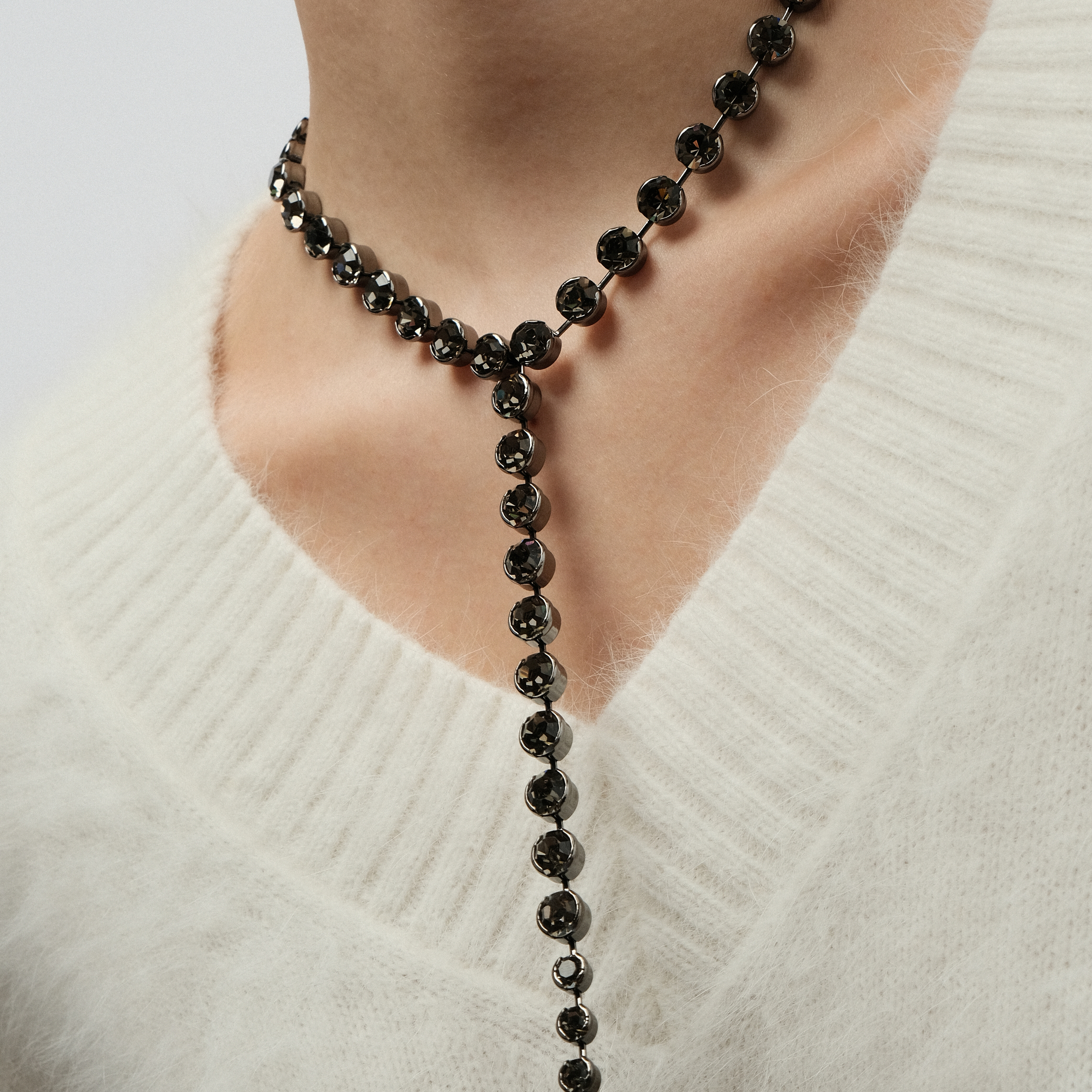 Black Tie Necklace