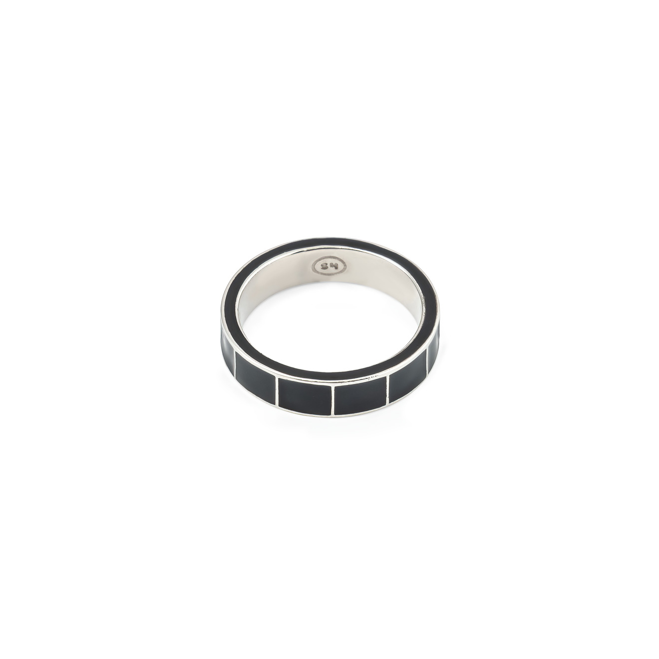 SHAMELESS Кольцо круглое с эмалью черное shameless кольцо квадратное с эмалью розовое