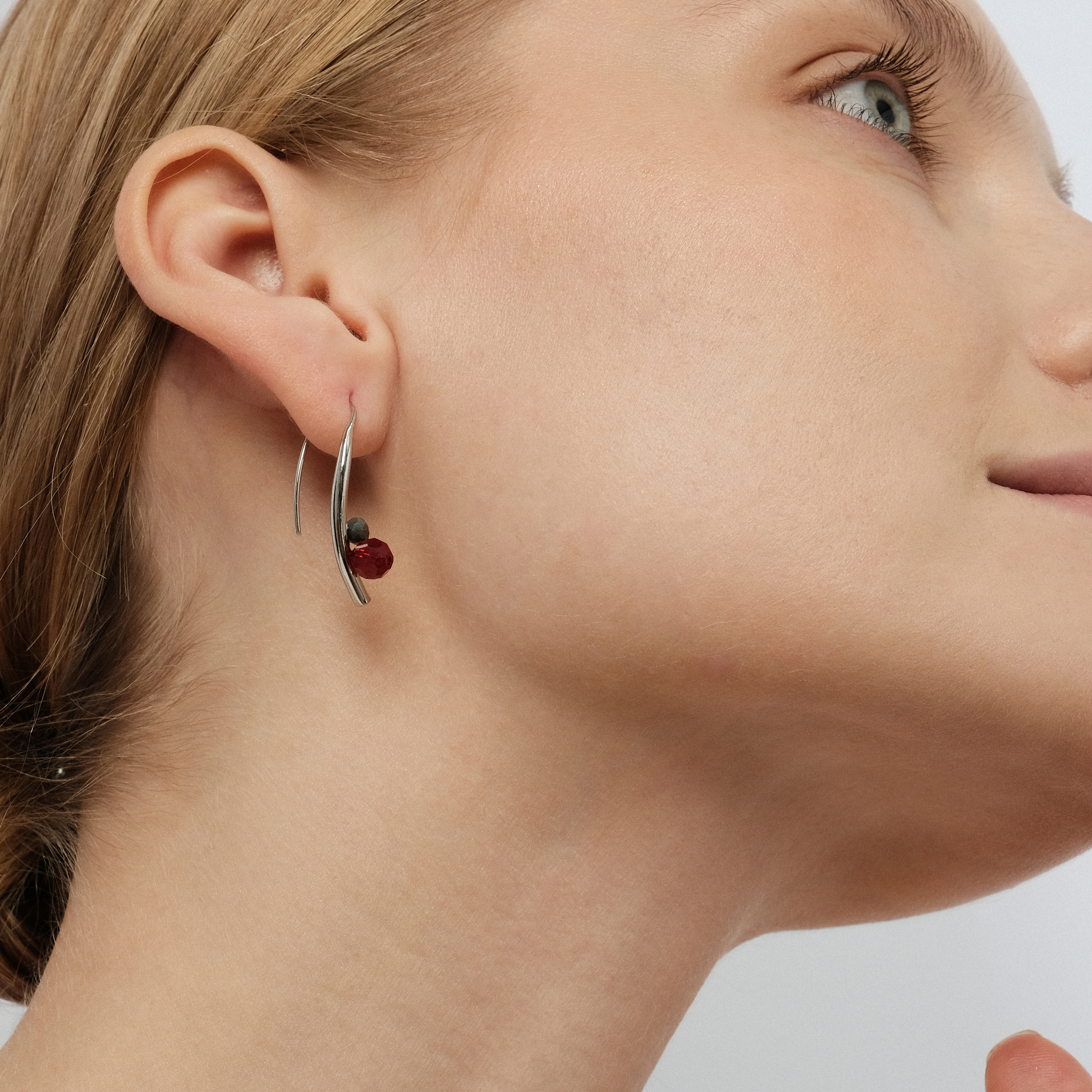 earrings with berrbeads