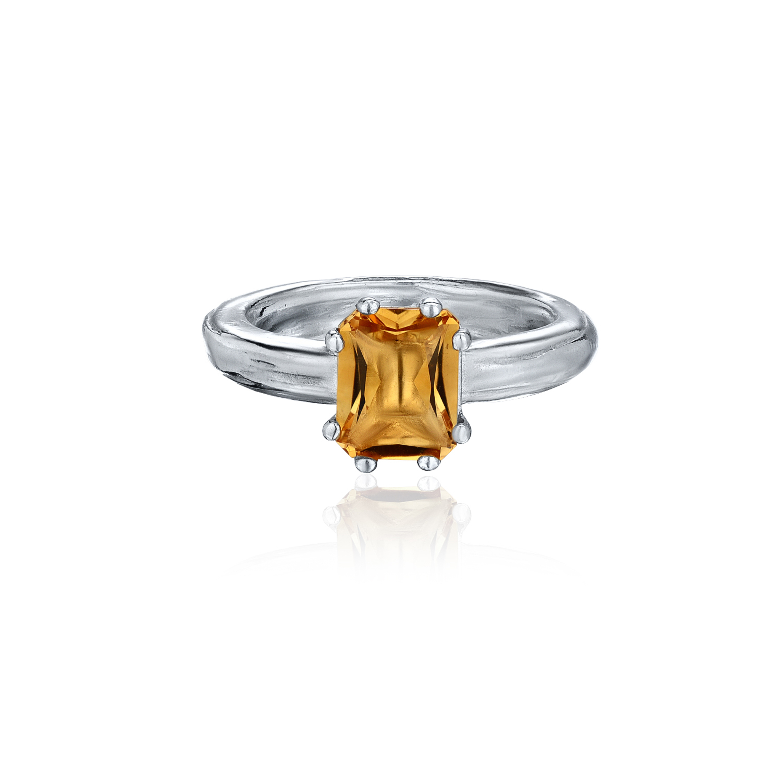 ANCIENT SOUL Ring with yellow Citrine silver
