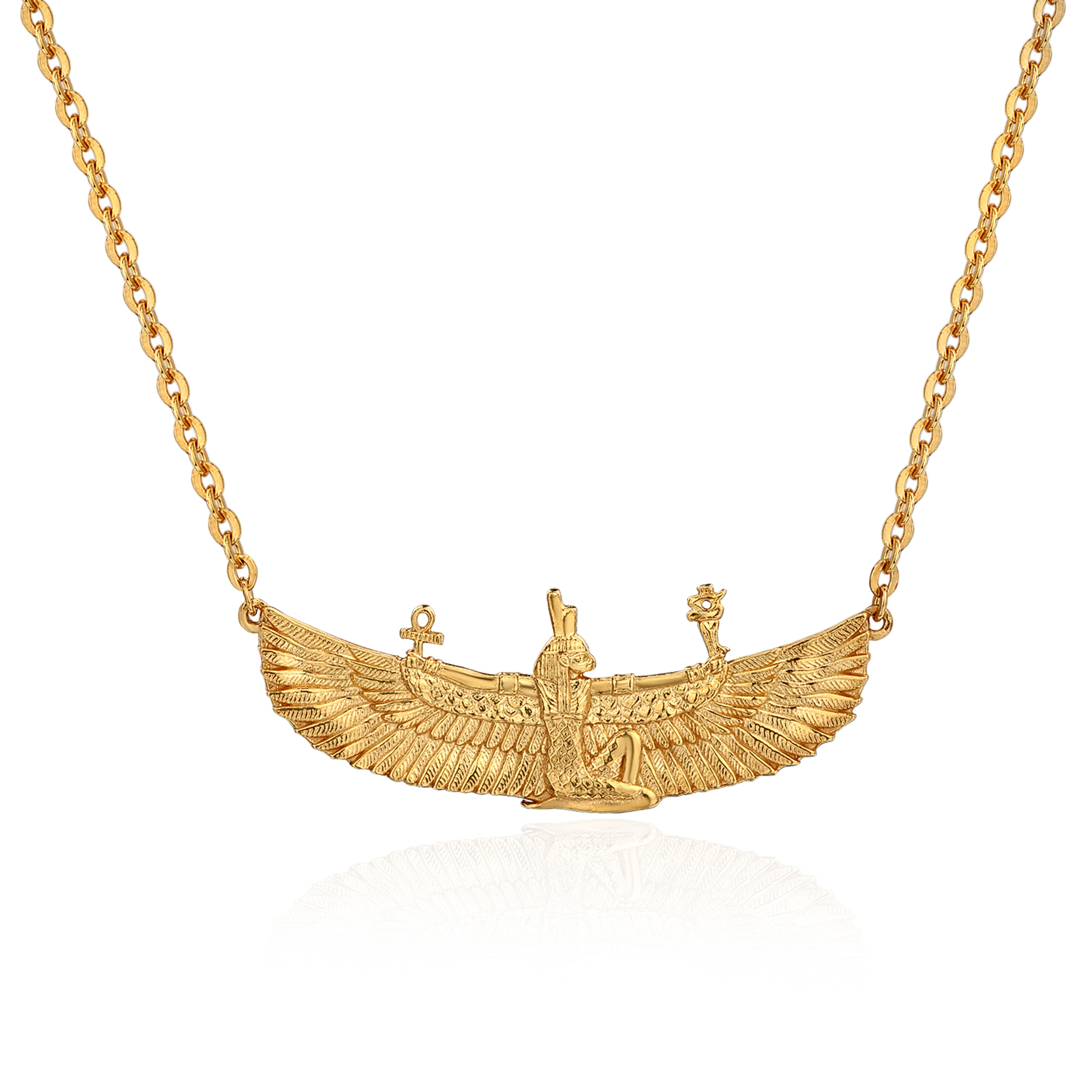 The ISIS pendant is gilded