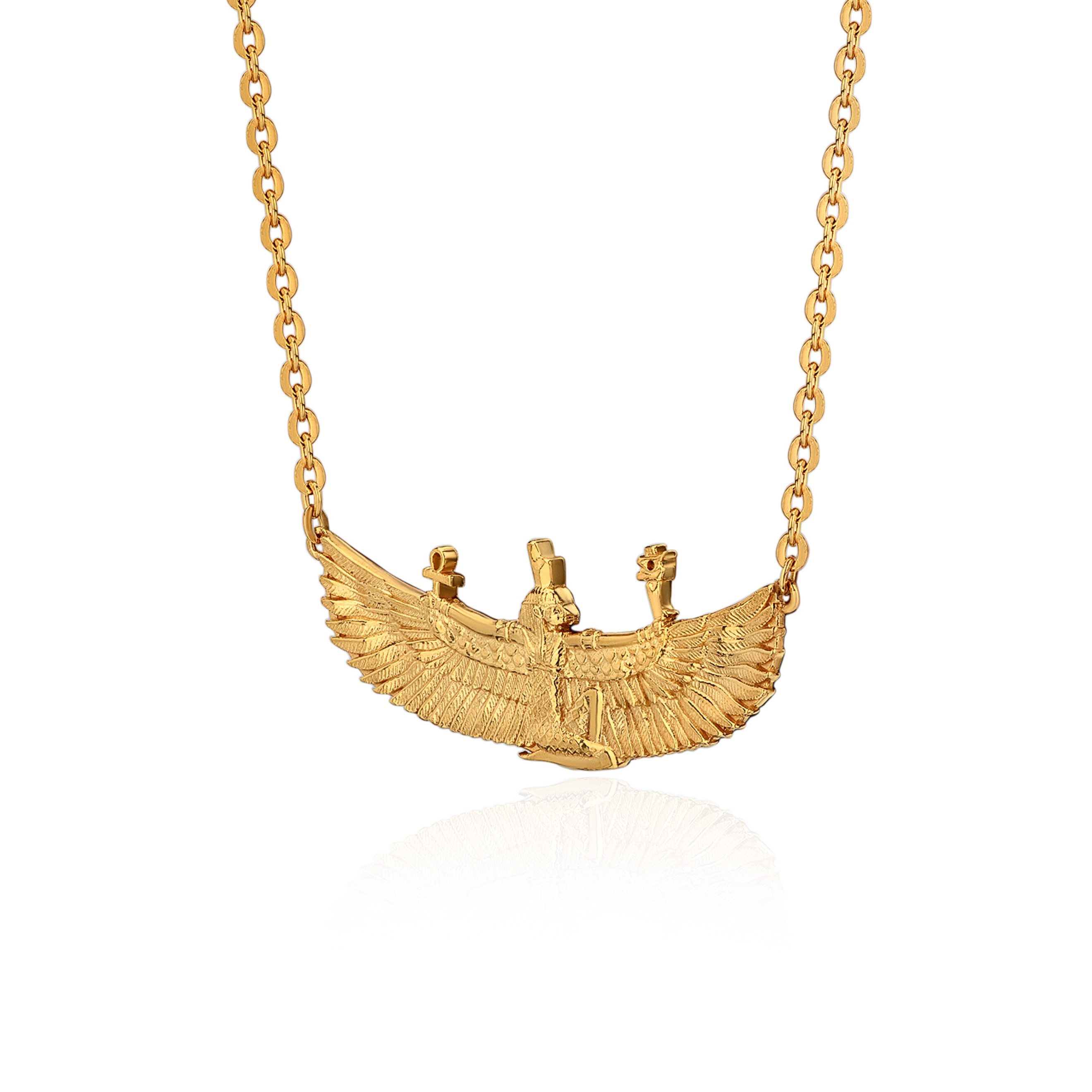 The ISIS pendant is gilded
