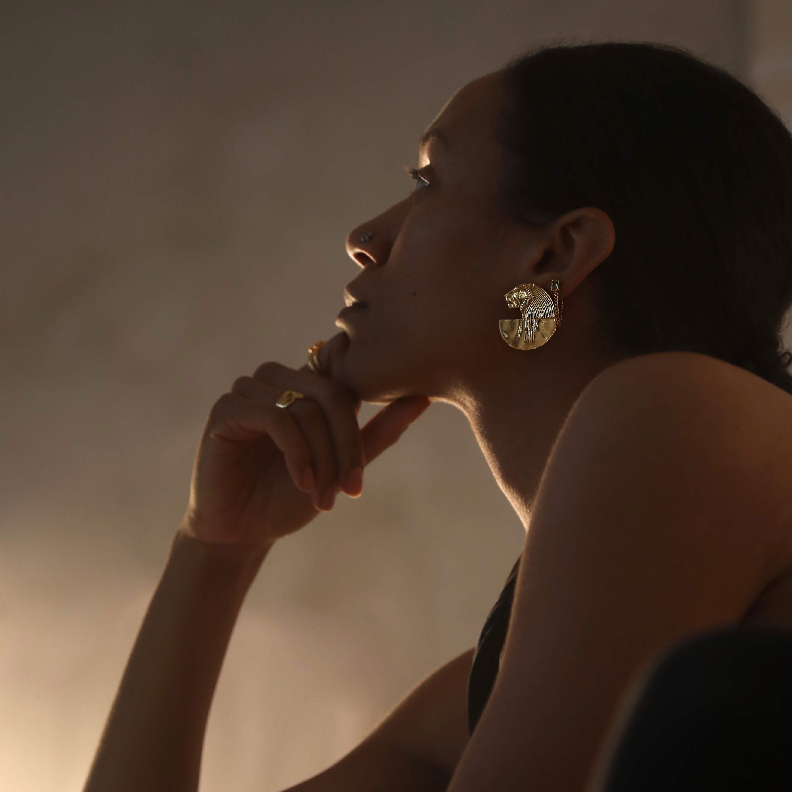 SEHMET Gold Plated Earrings