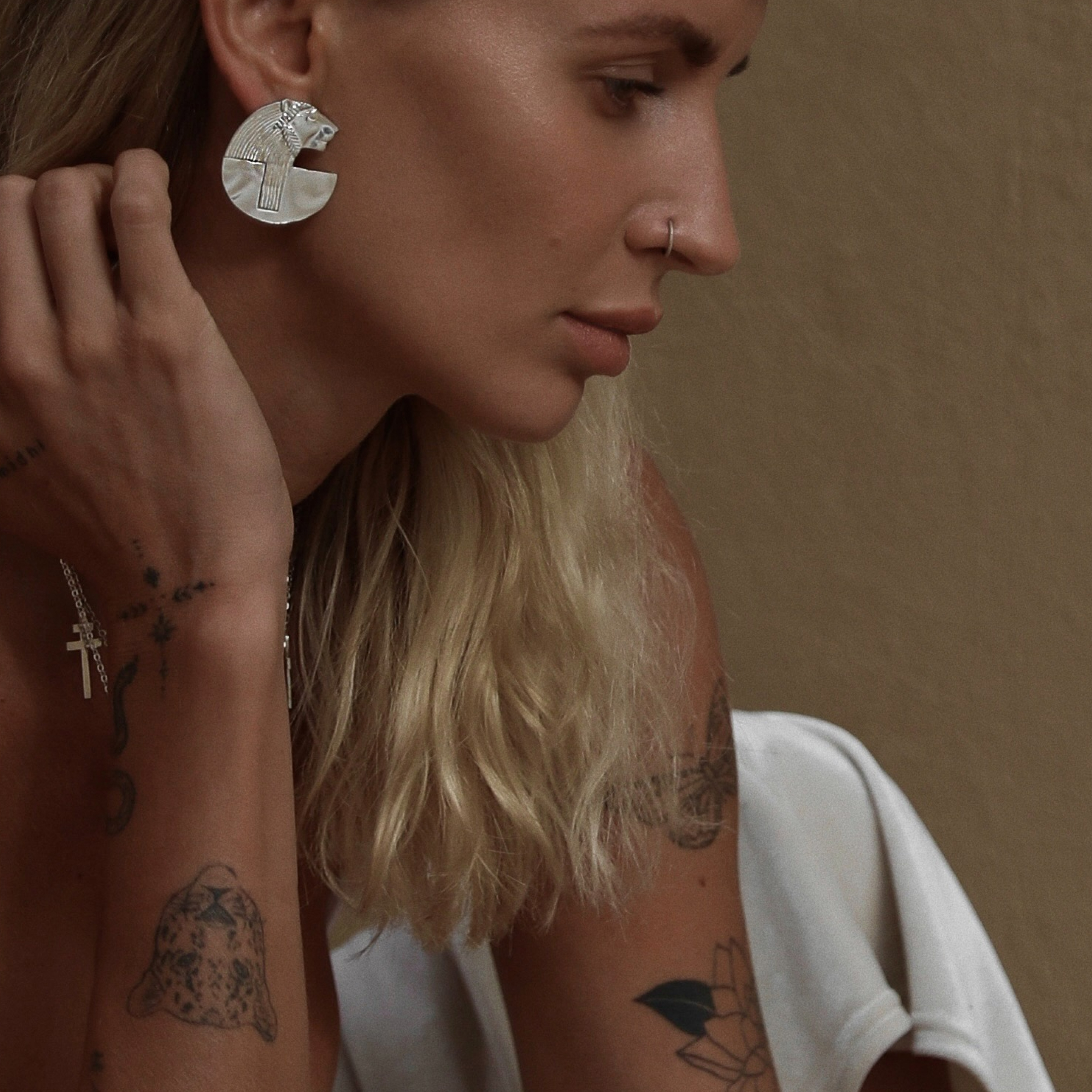 SEHMET Silver Earrings
