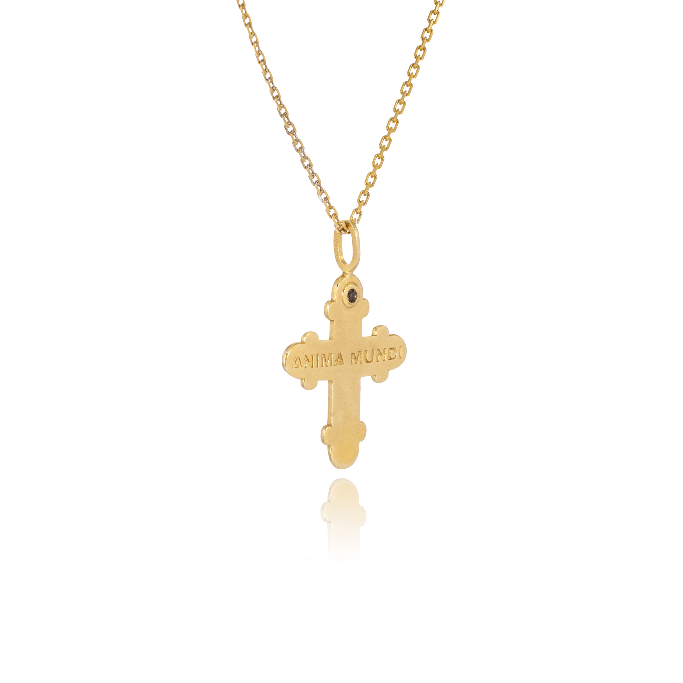 ANIMA MUNDI pendant gilt with smoky Quartz
