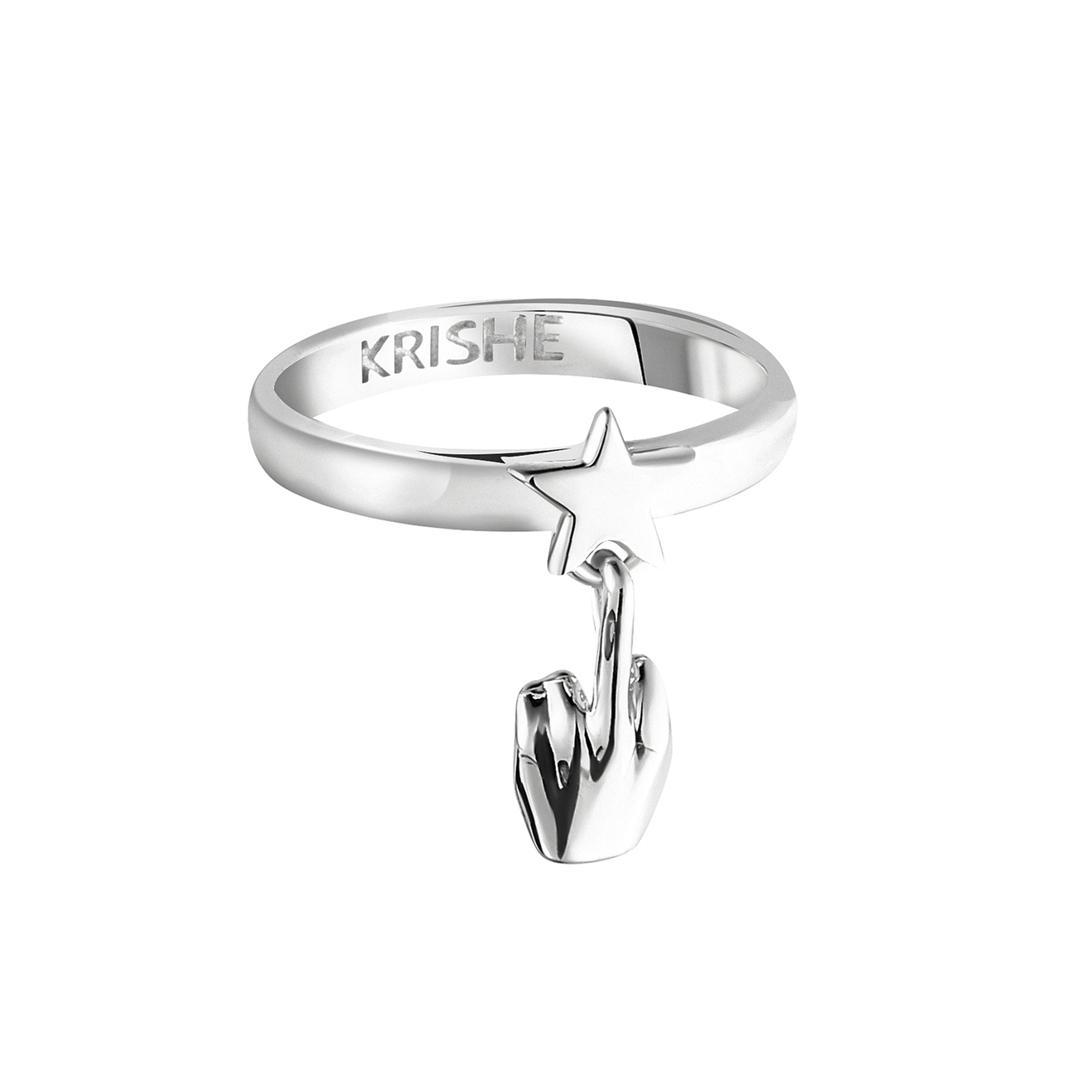 KRISHE Кольцо MASCOT из серебра кольцо для салфеток из серебра