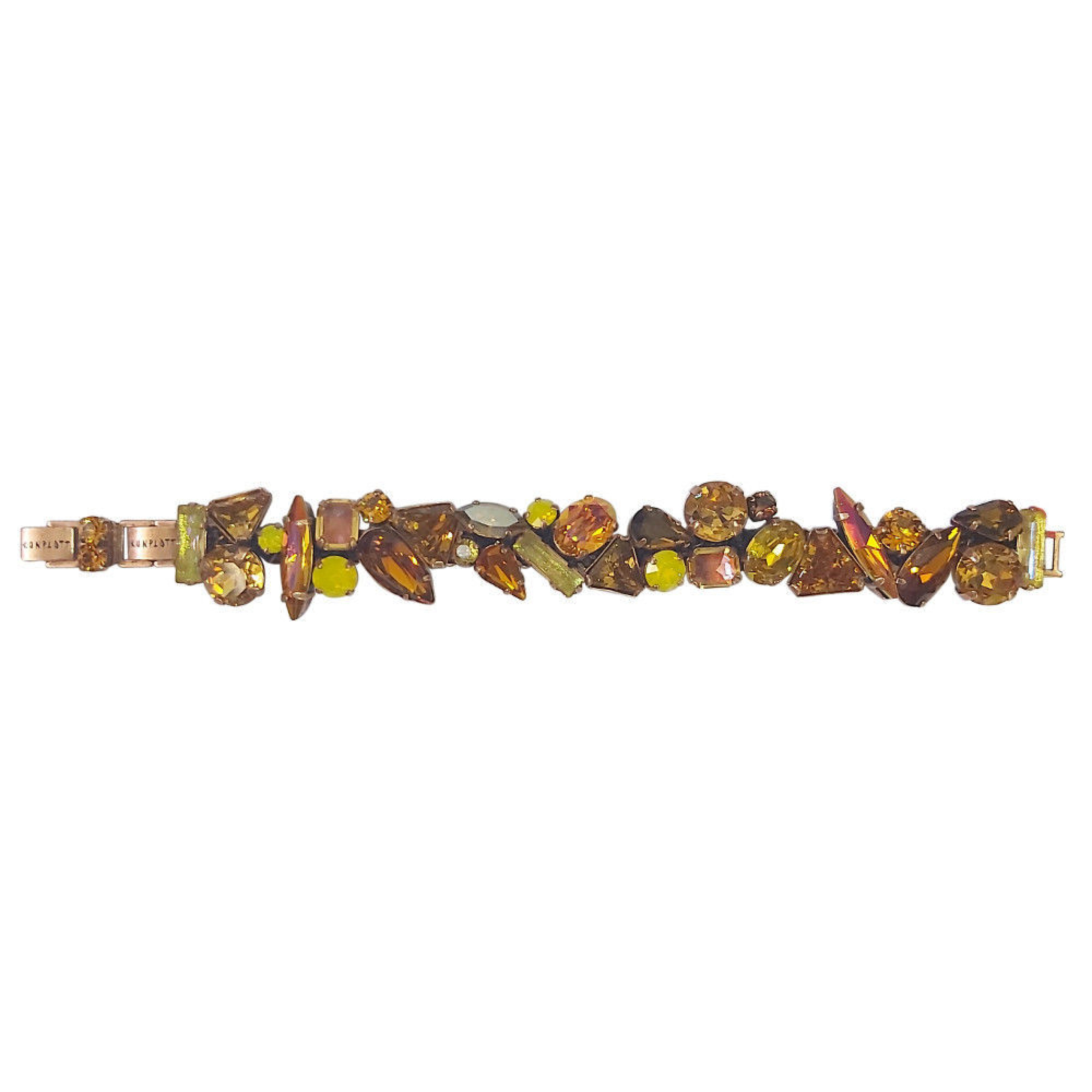 Gems Riot bracelet with amber crystals