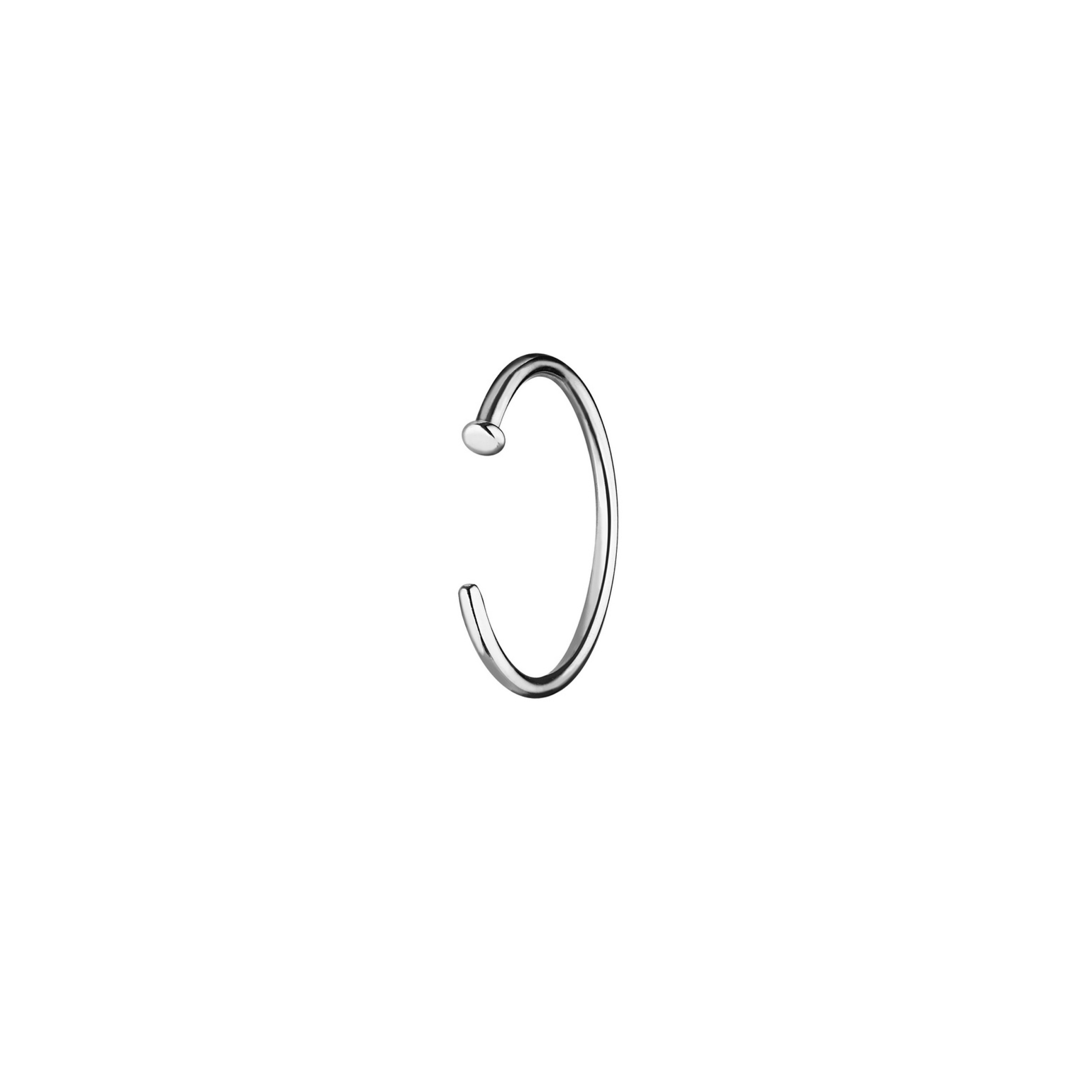 Piercing-a ring made of steel in the nose