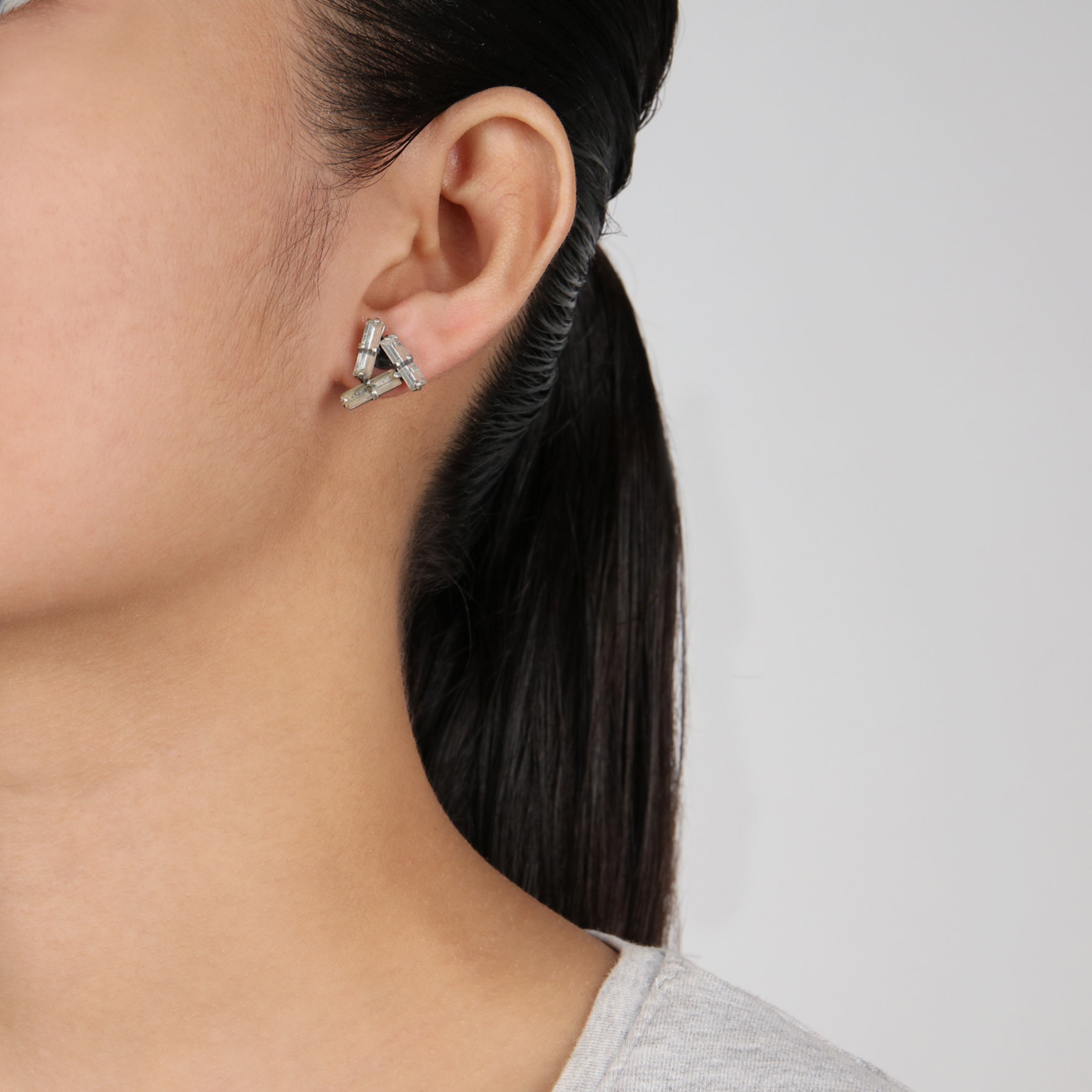 Jumping Baguette Earrings