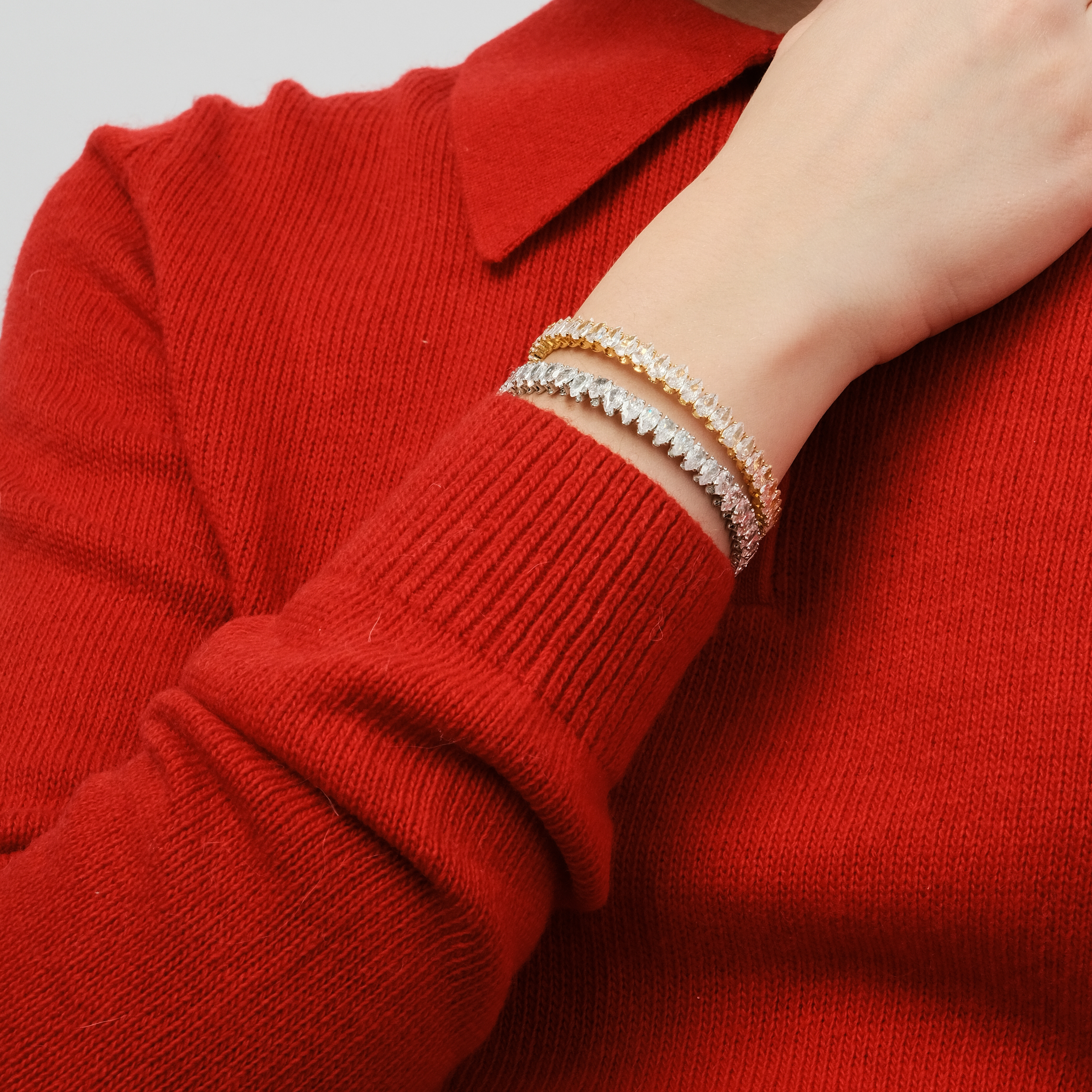 bracelet with crystals