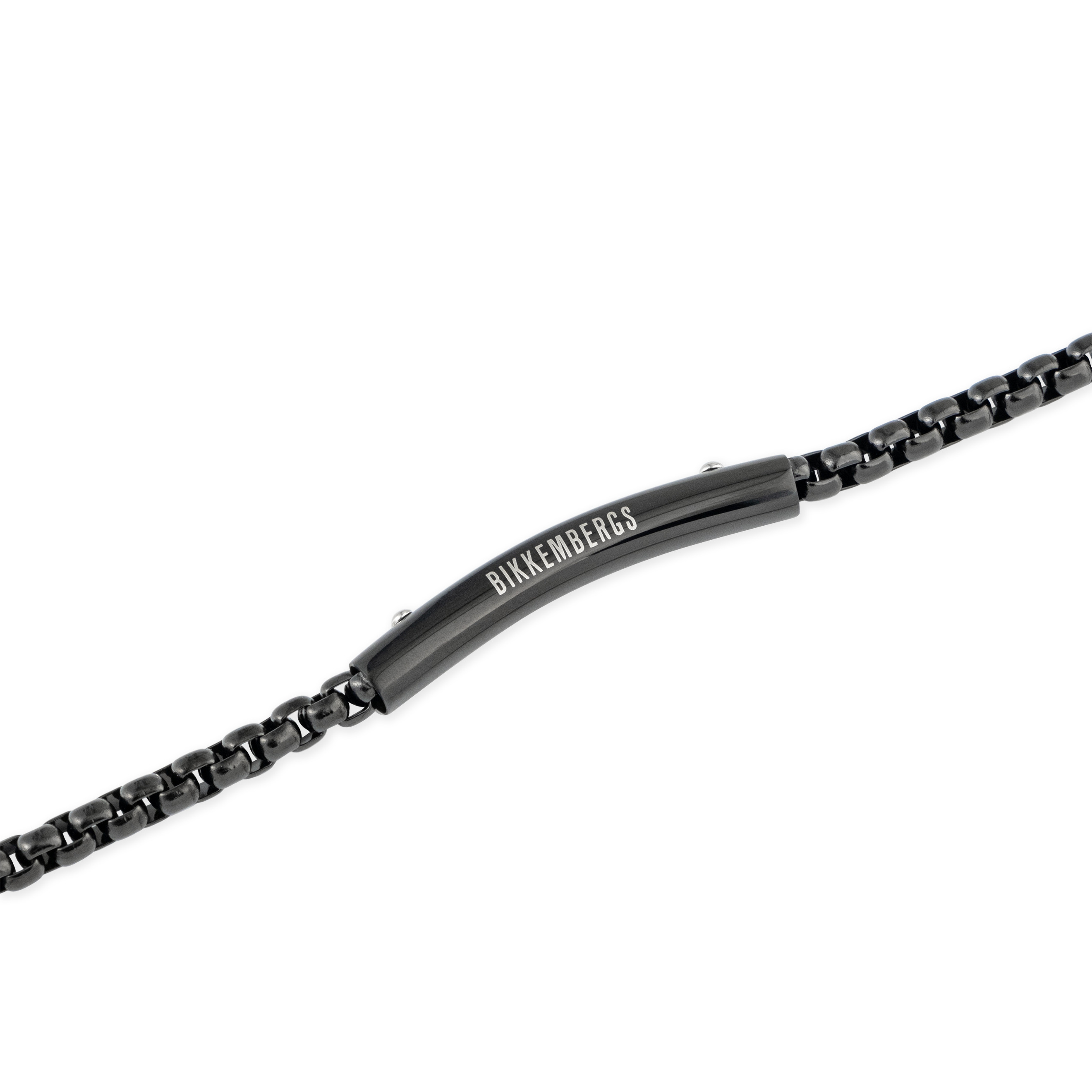 Stainless steel bracelet with synthetic diamond