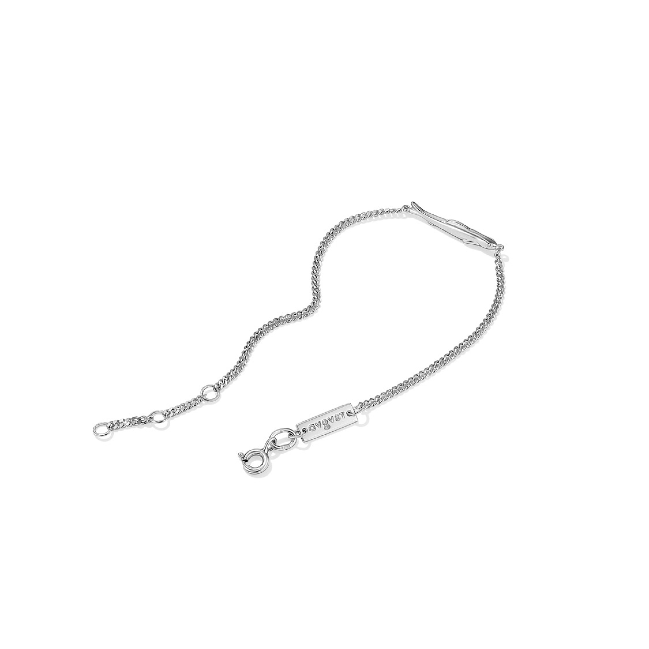 Silver bracelet with fish