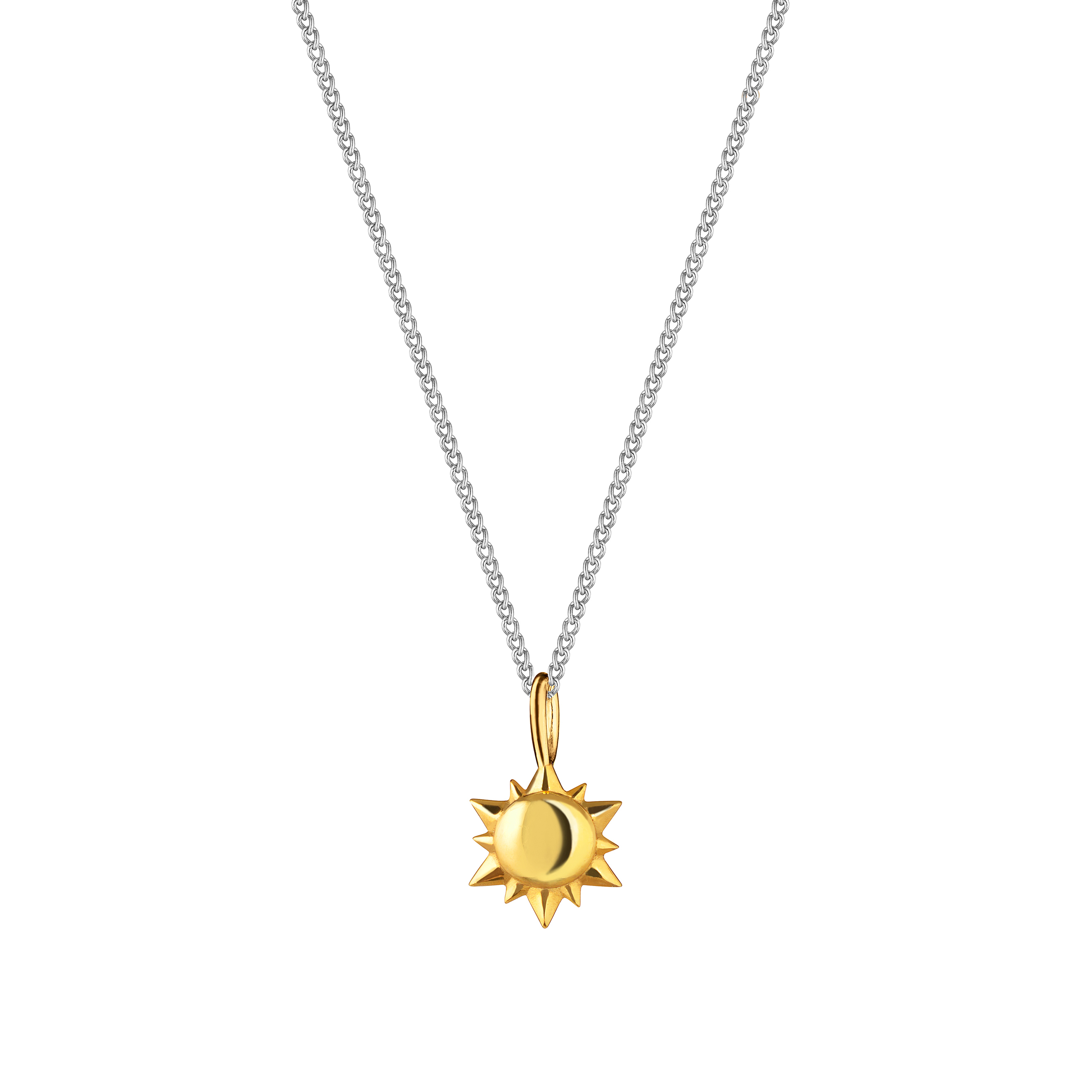 Gold-plated Ra pendant made of silver
