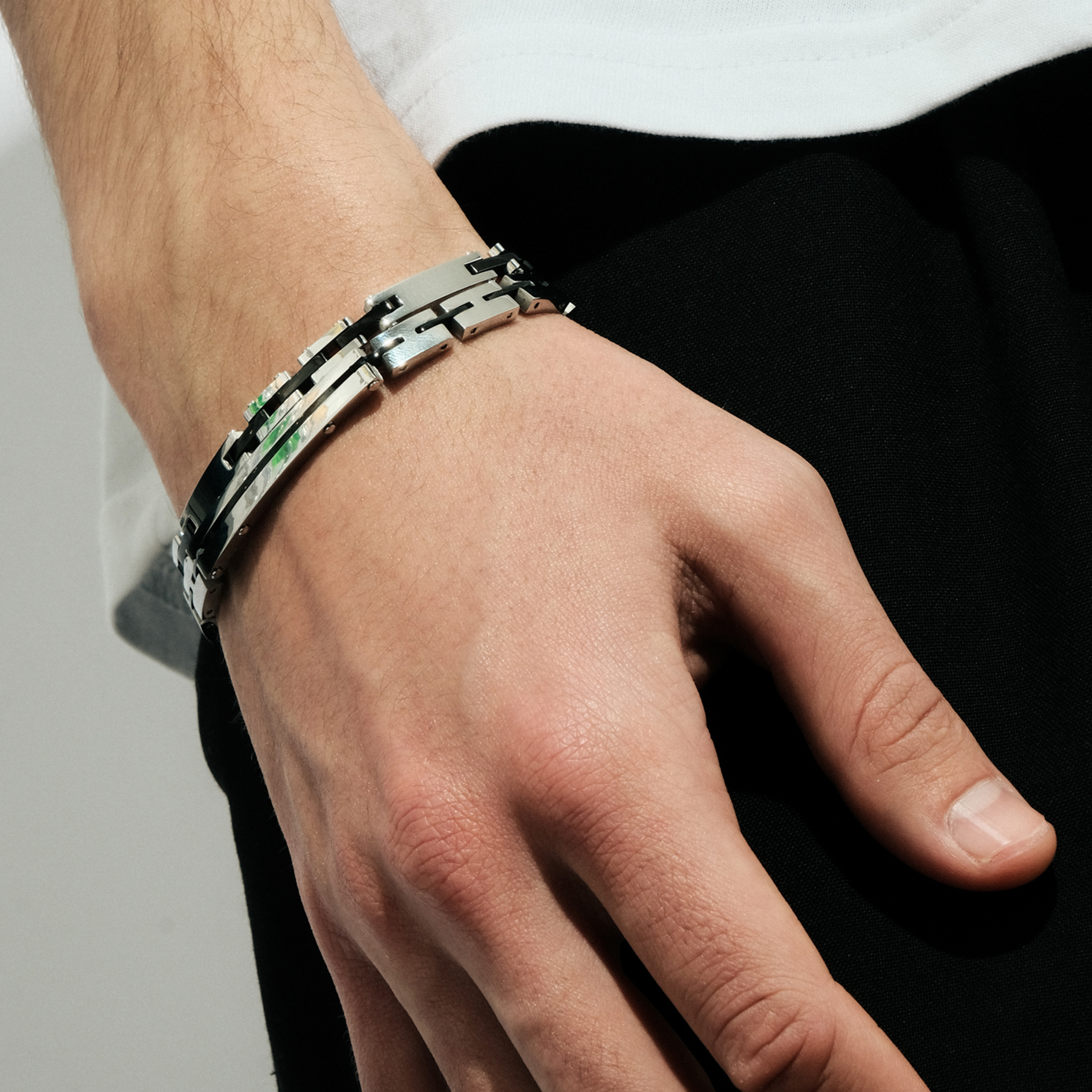 stainless steel IP-coated bracelet