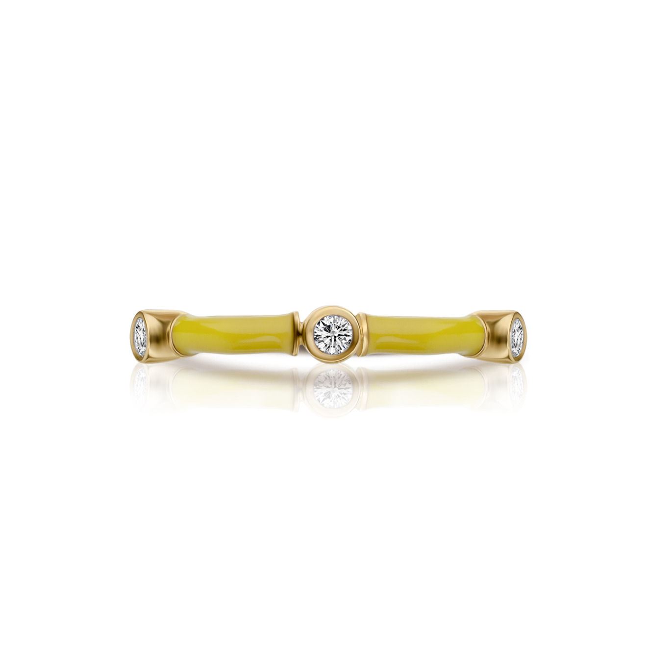 RS1912 X DANIILBERG Кольцо из желтого золота с эмалью и бриллиантами CANDY кольцо из желтого золота с бриллиантами хрусталем