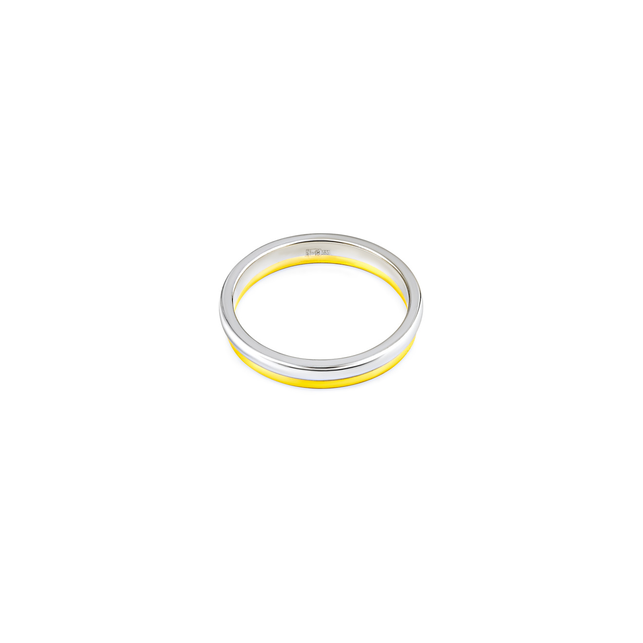 цена KOVA Мужское биколорное обручальное кольцо из золота