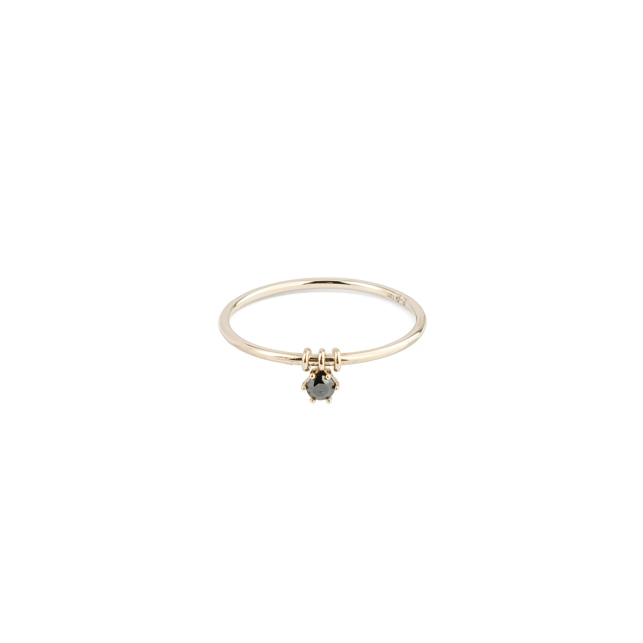 TONDEM Кольцо Black из золота c подвижным элементом tondem кольцо mini из белого золота с херкимерскими алмазами