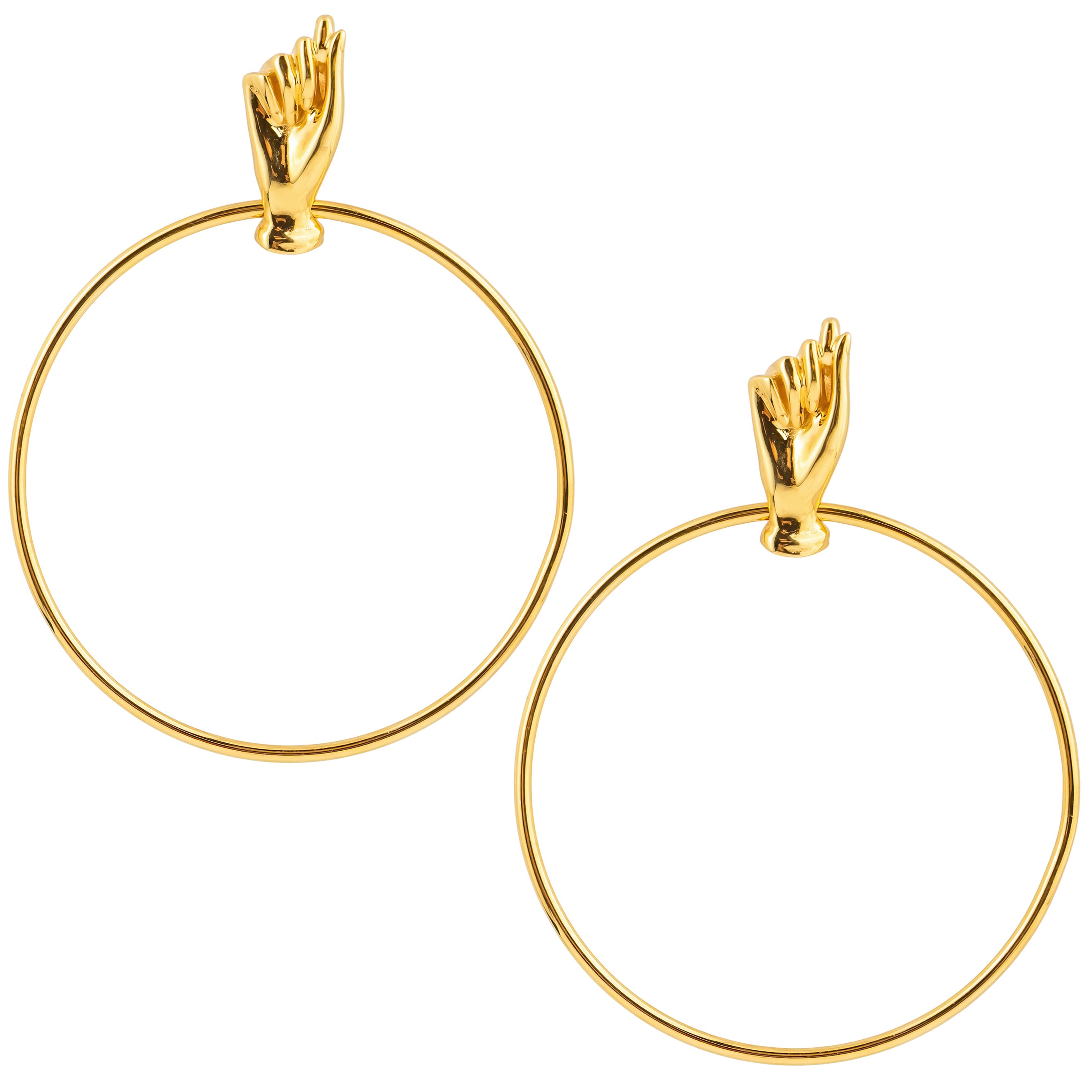 Серьги-кольца 11 Jewellery Серьги The hand of God (gold)