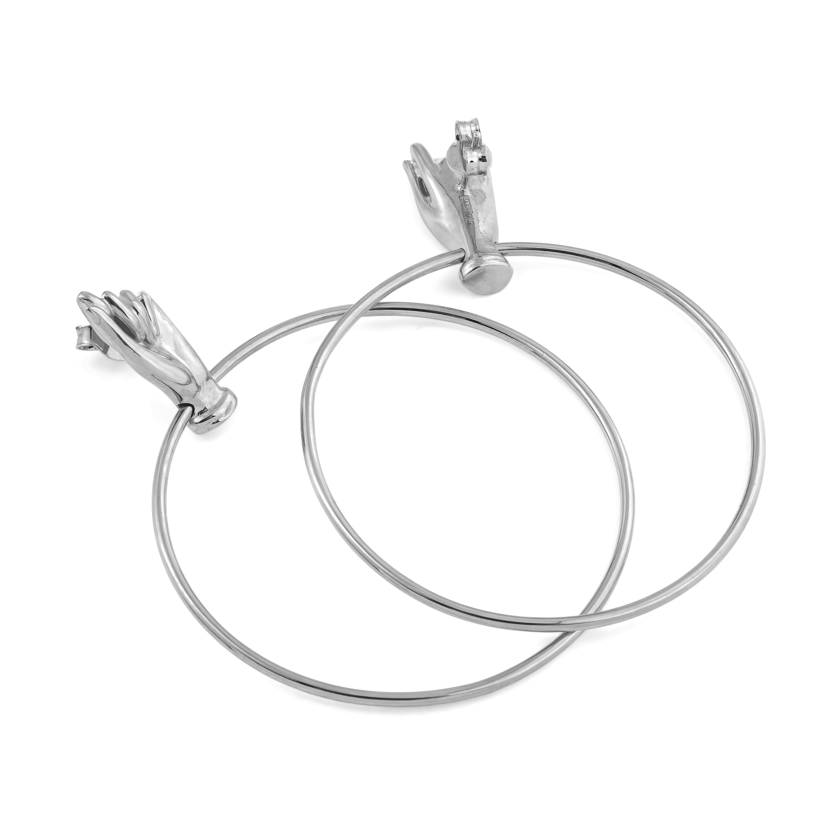 серьги The hand of God silver