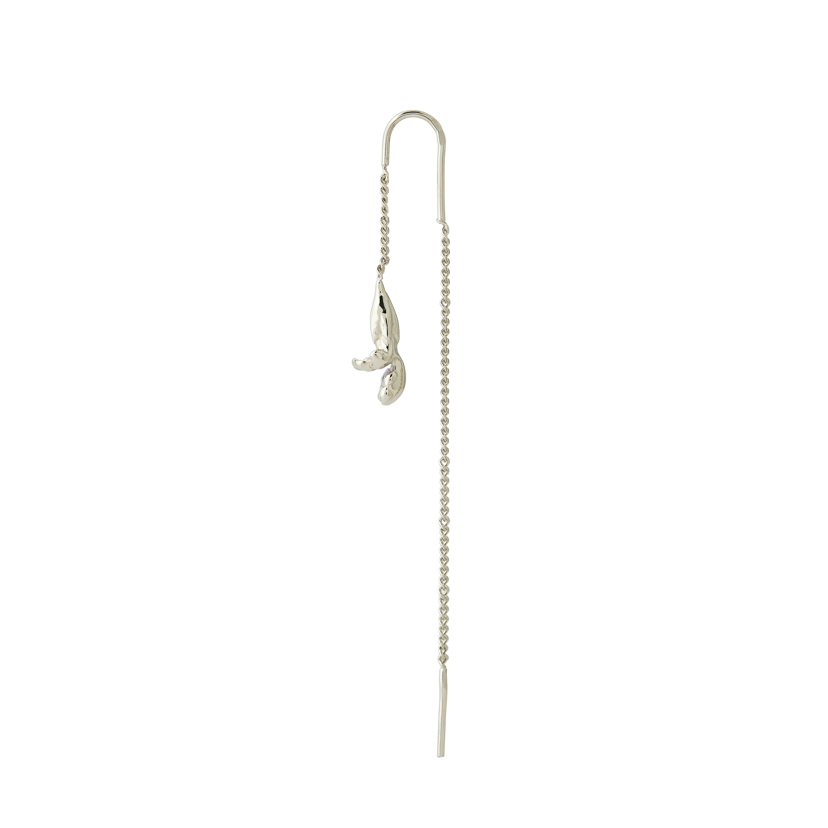 Silver Sage Chain Earrings