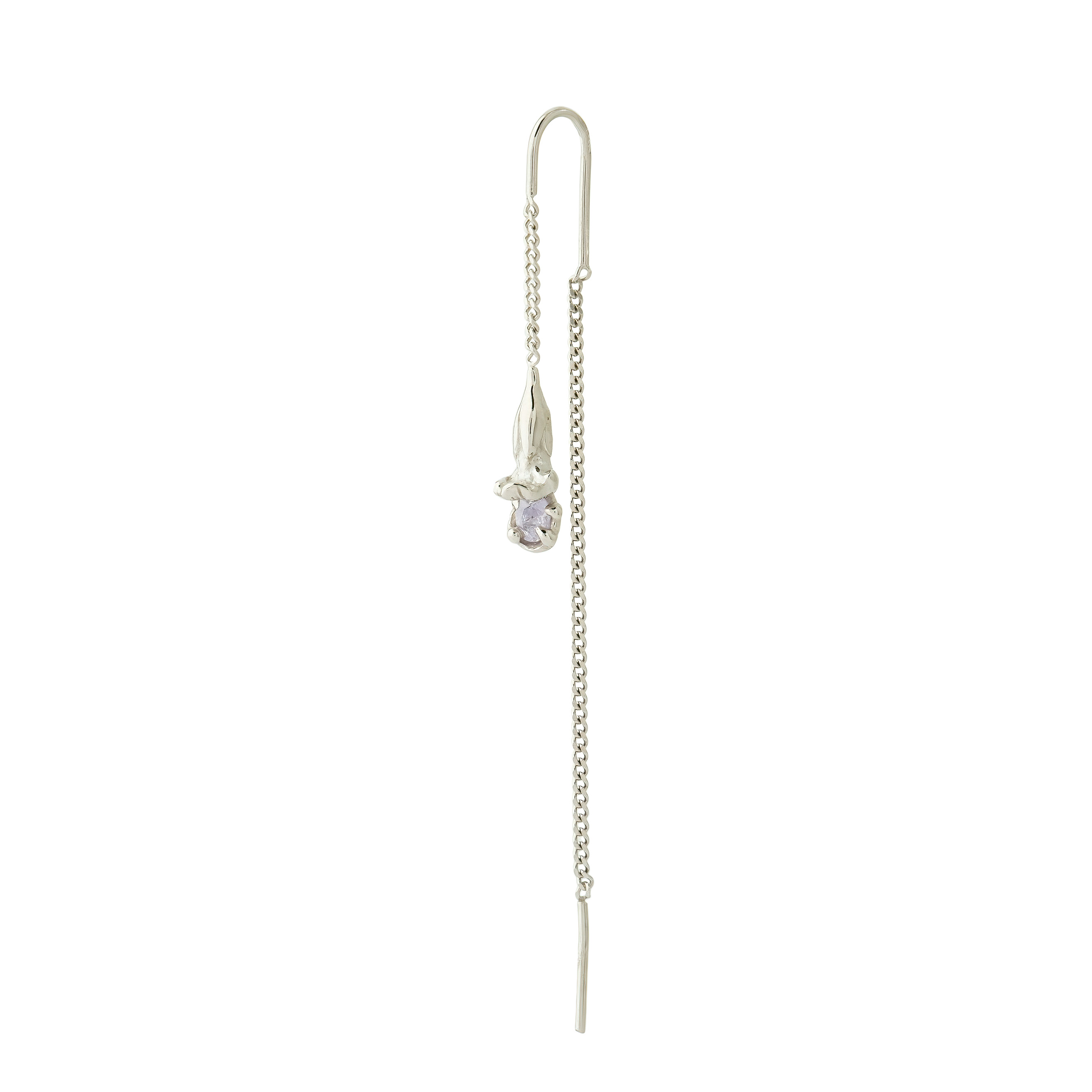 Silver Sage Chain Earrings