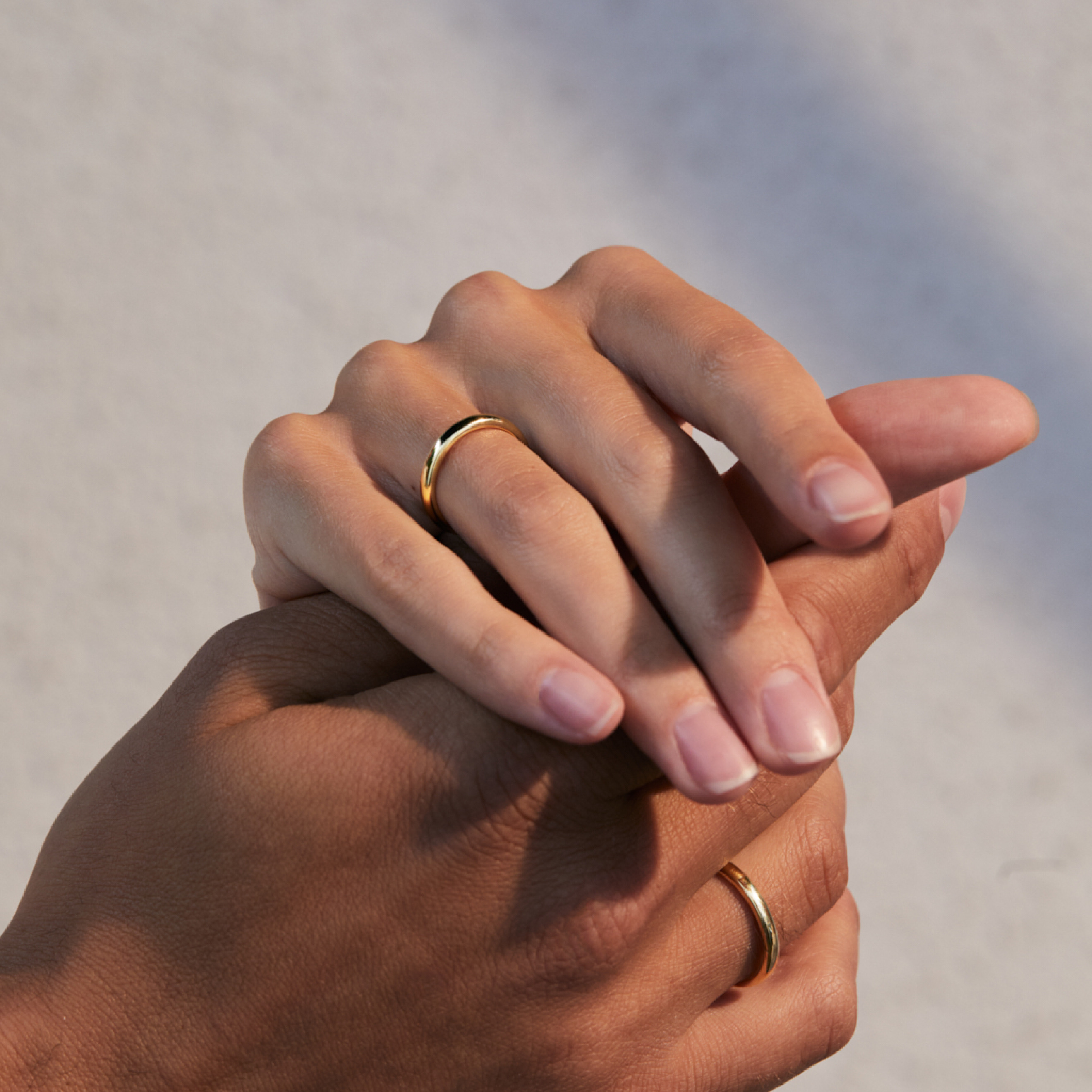 Flemish Thin Lemon Gold Ring