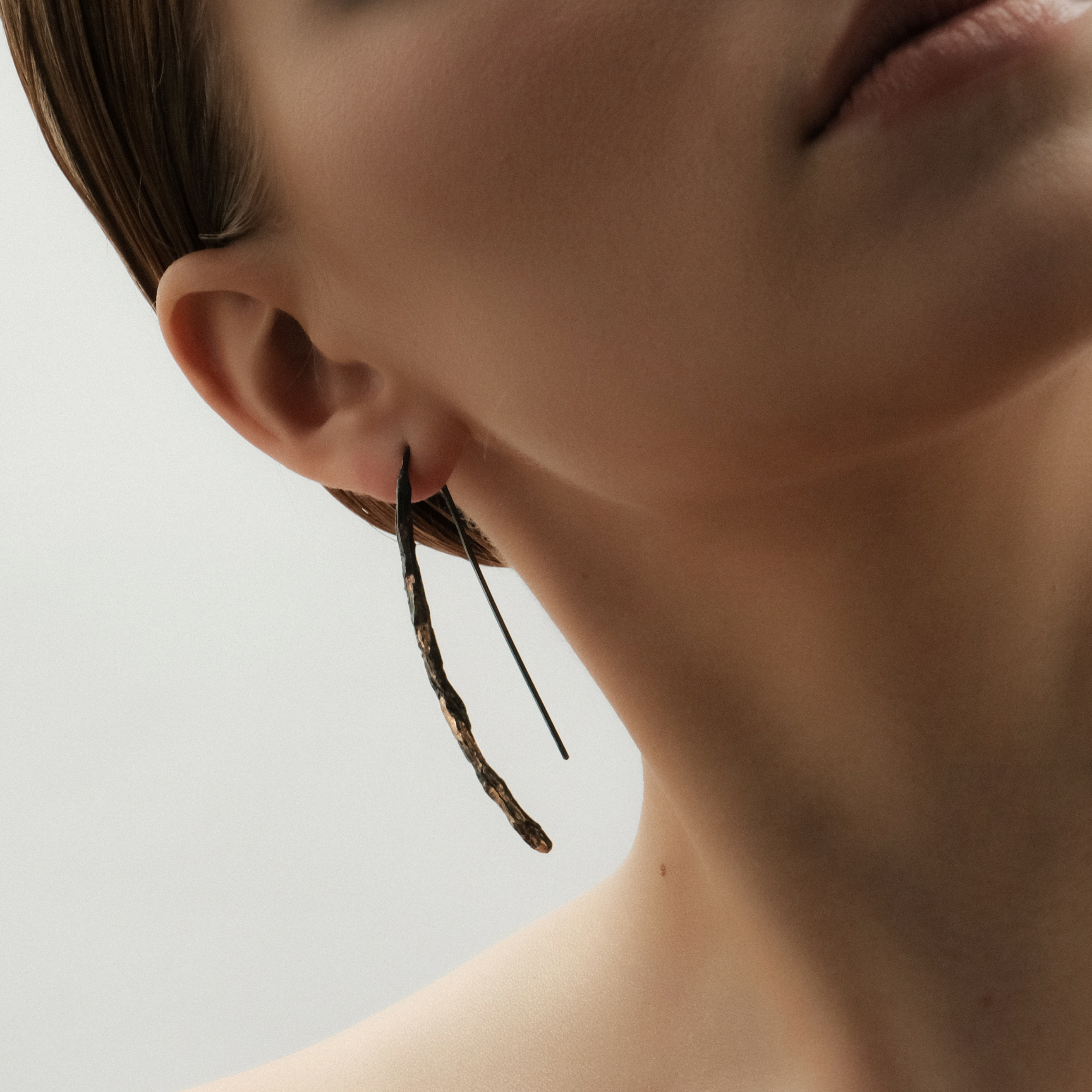 Gold-plated Silver Earrings Wabi Sabi